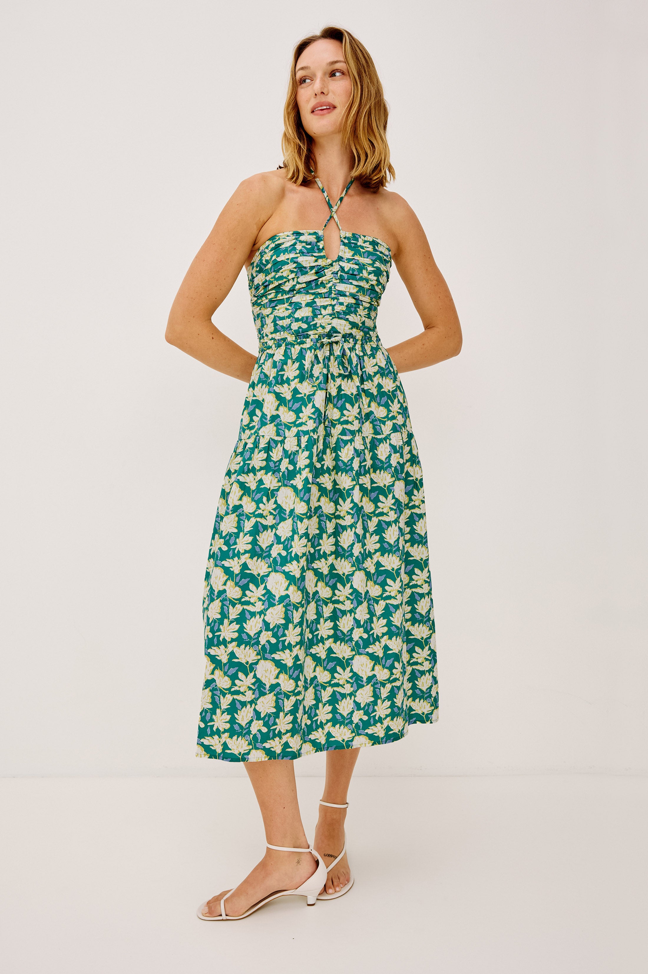 未使用 iRENE アイレネ Wrinkle Wrinkle Dress 36 IRENE DRESS - GREEN MAYFLOWER – Rails