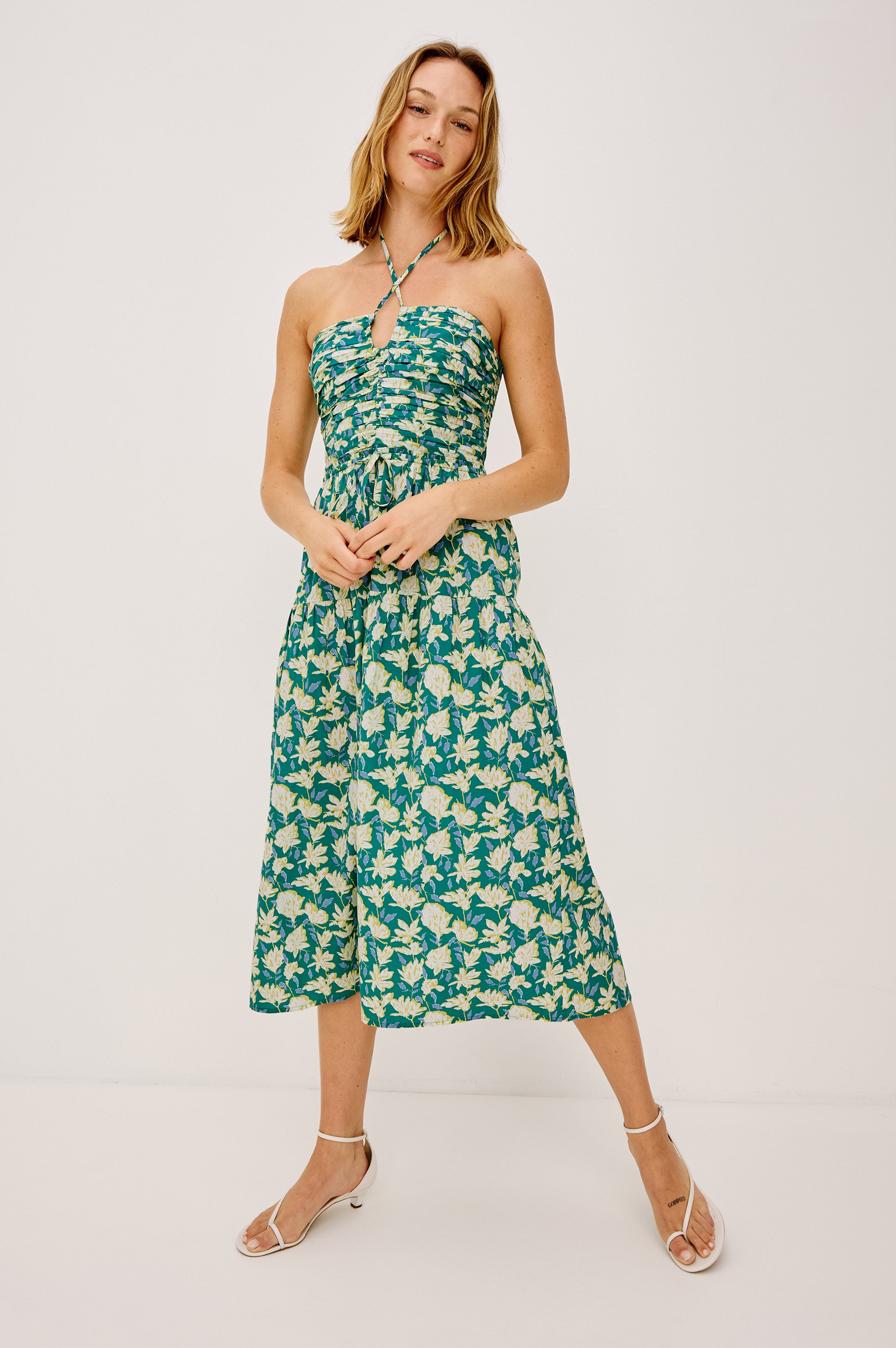 極美品**IRENE アイレネ** Flower JQD Dress ワンピース IRENE DRESS - GREEN MAYFLOWER – Rails