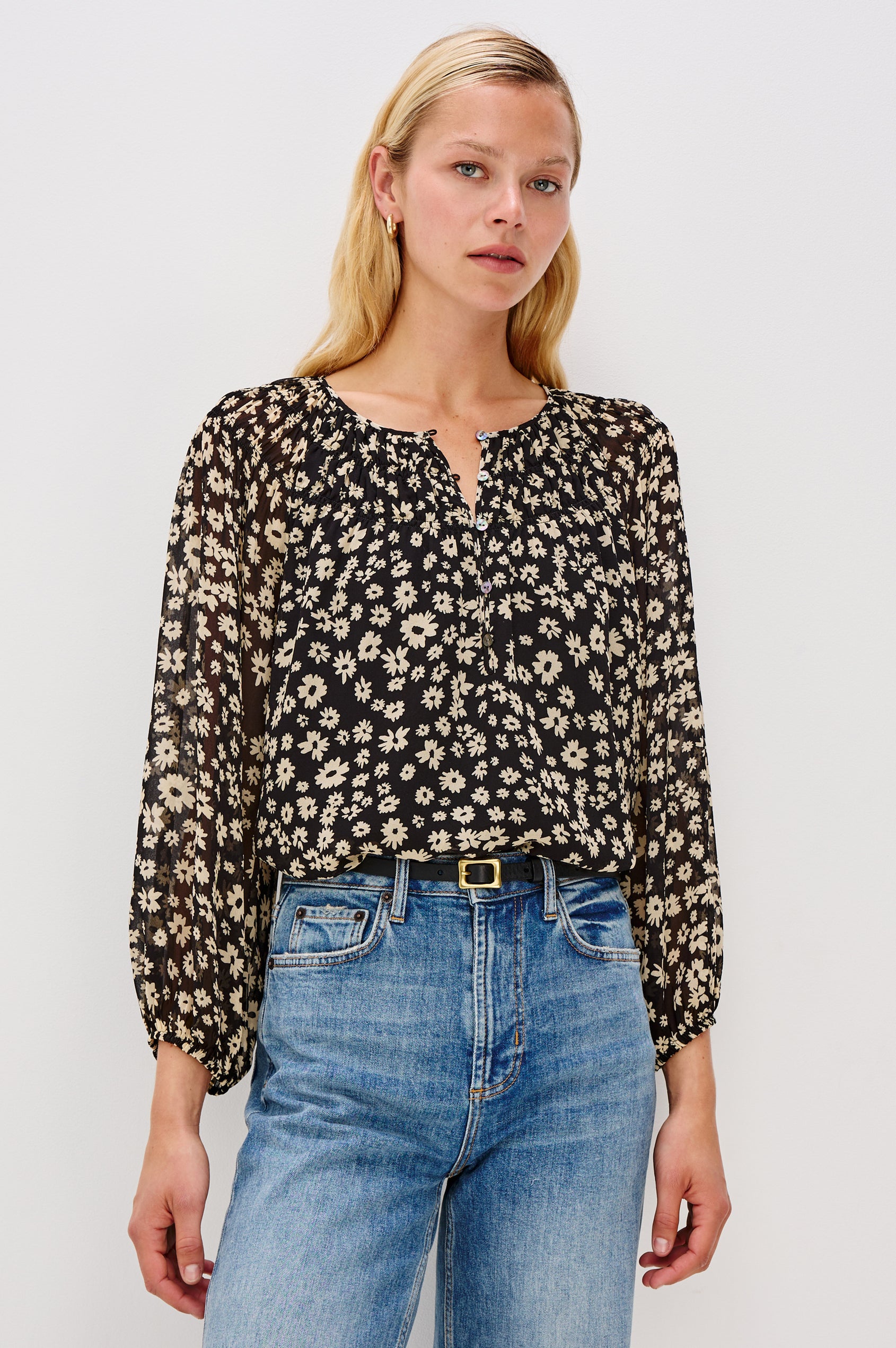 ISOLDE TOP - SUN DAISIES