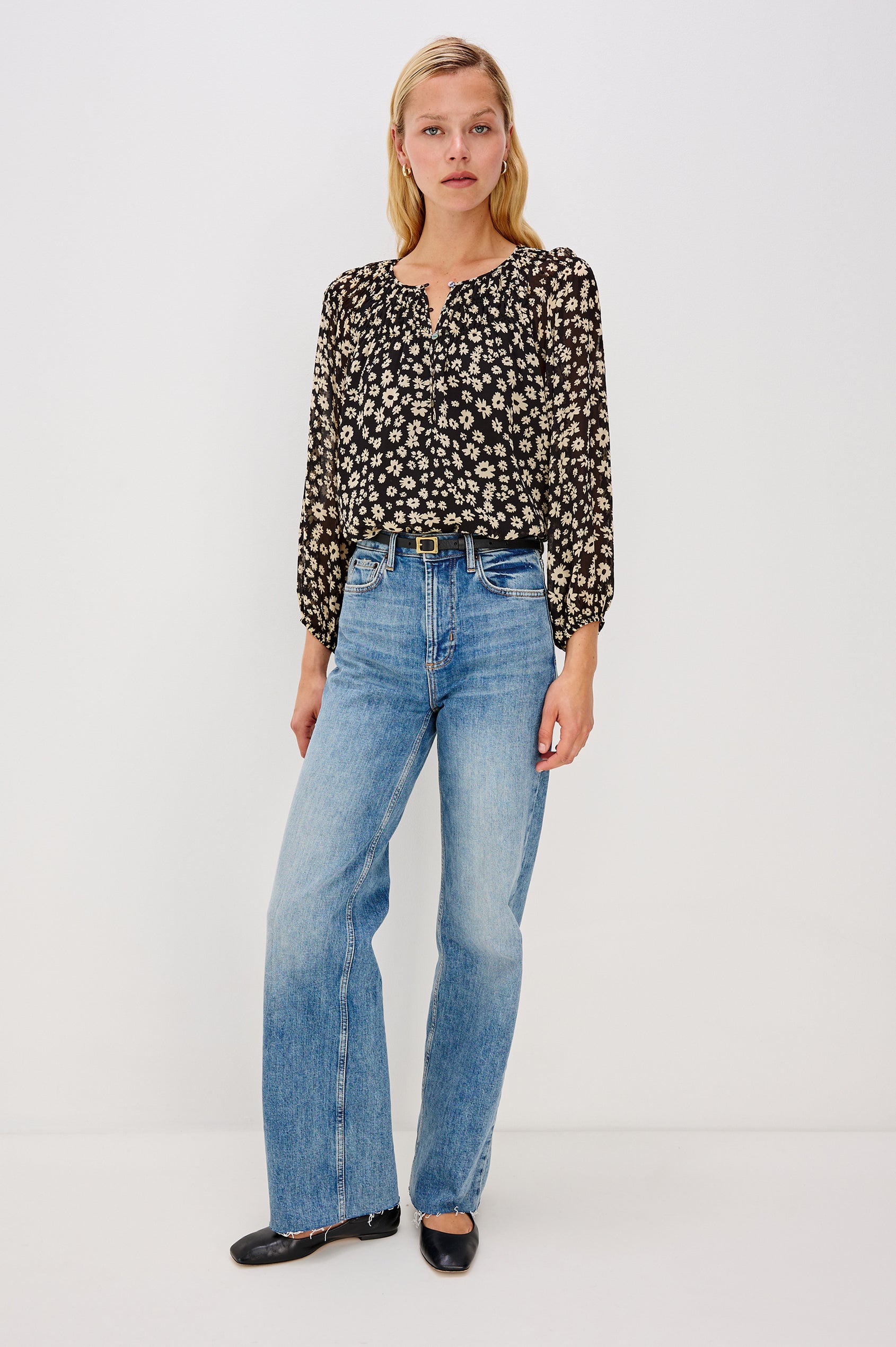 ISOLDE TOP - SUN DAISIES