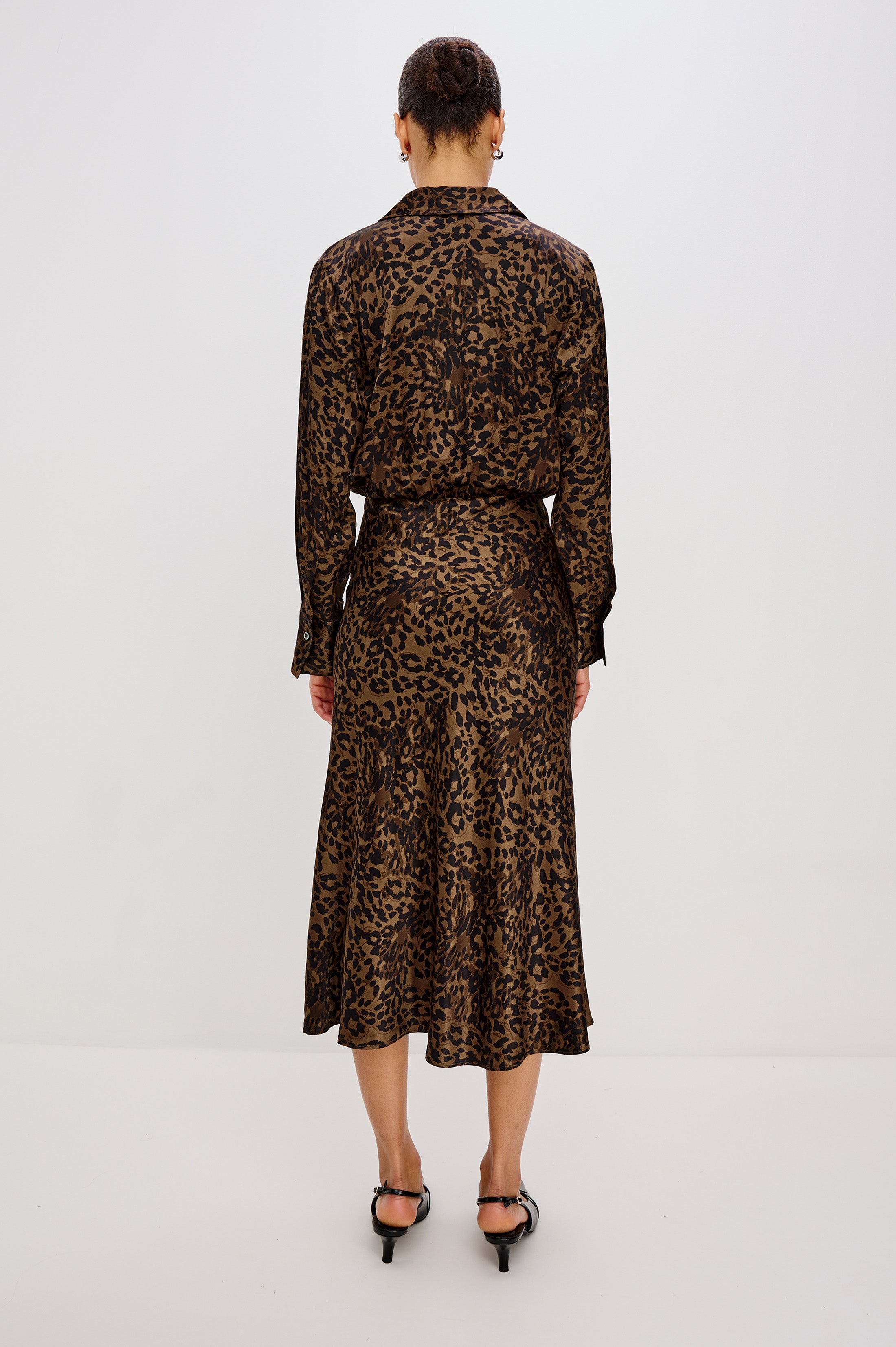 JAZLYN DRESS - GINGER SPOTTED – Rails