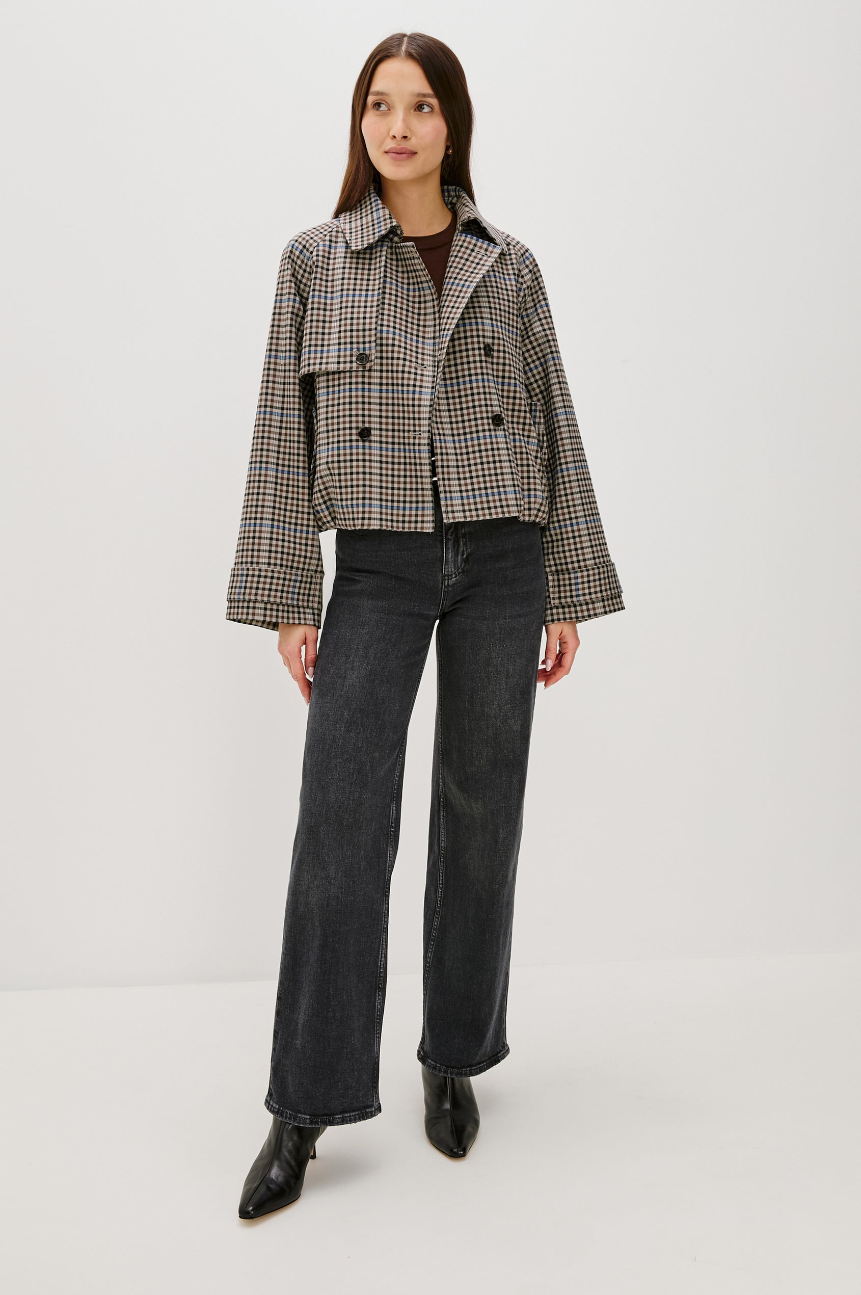 JETT JACKET - MOCHA CHECK