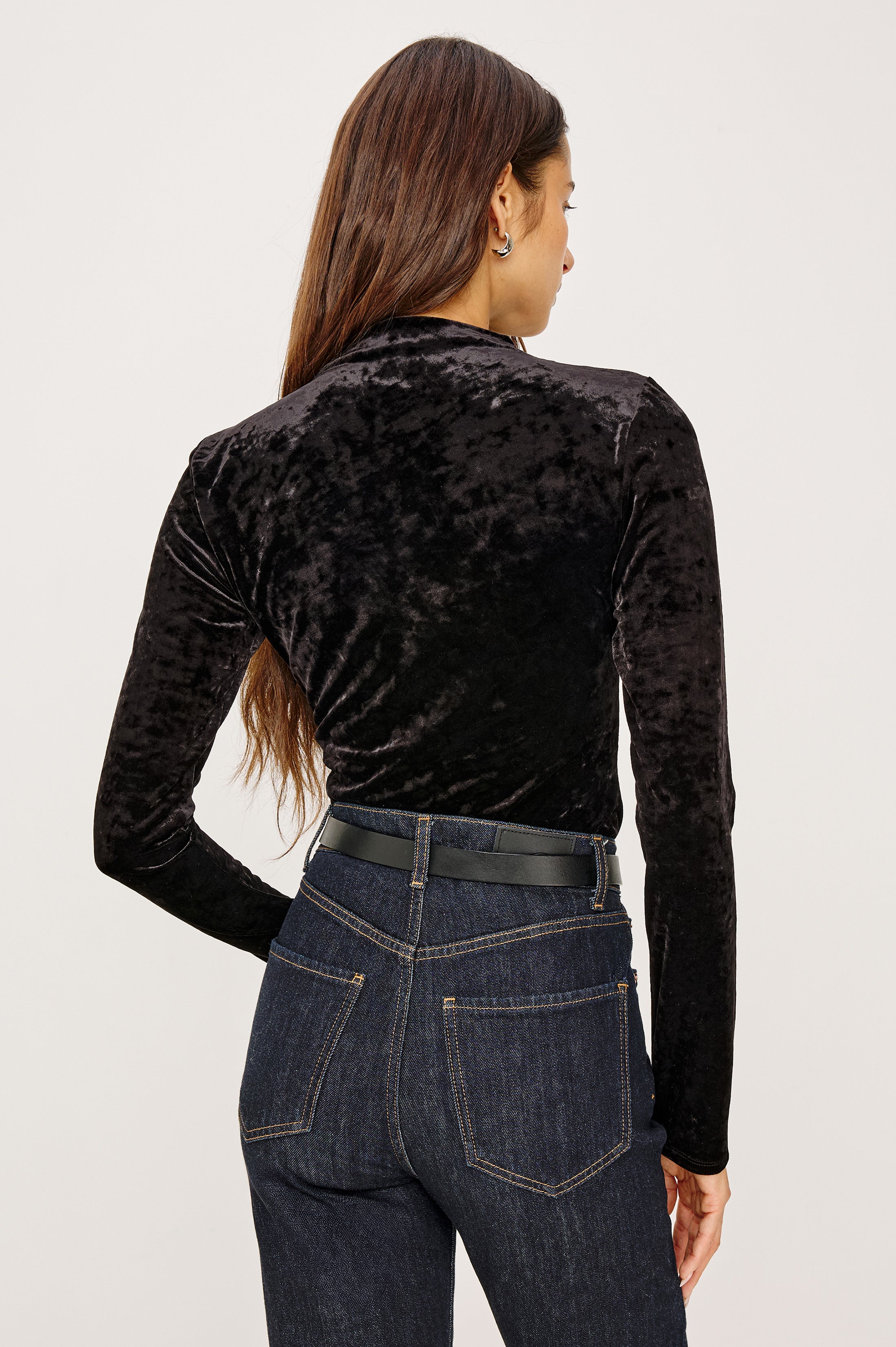 JOELLE TOP - BLACK VELVET – Rails
