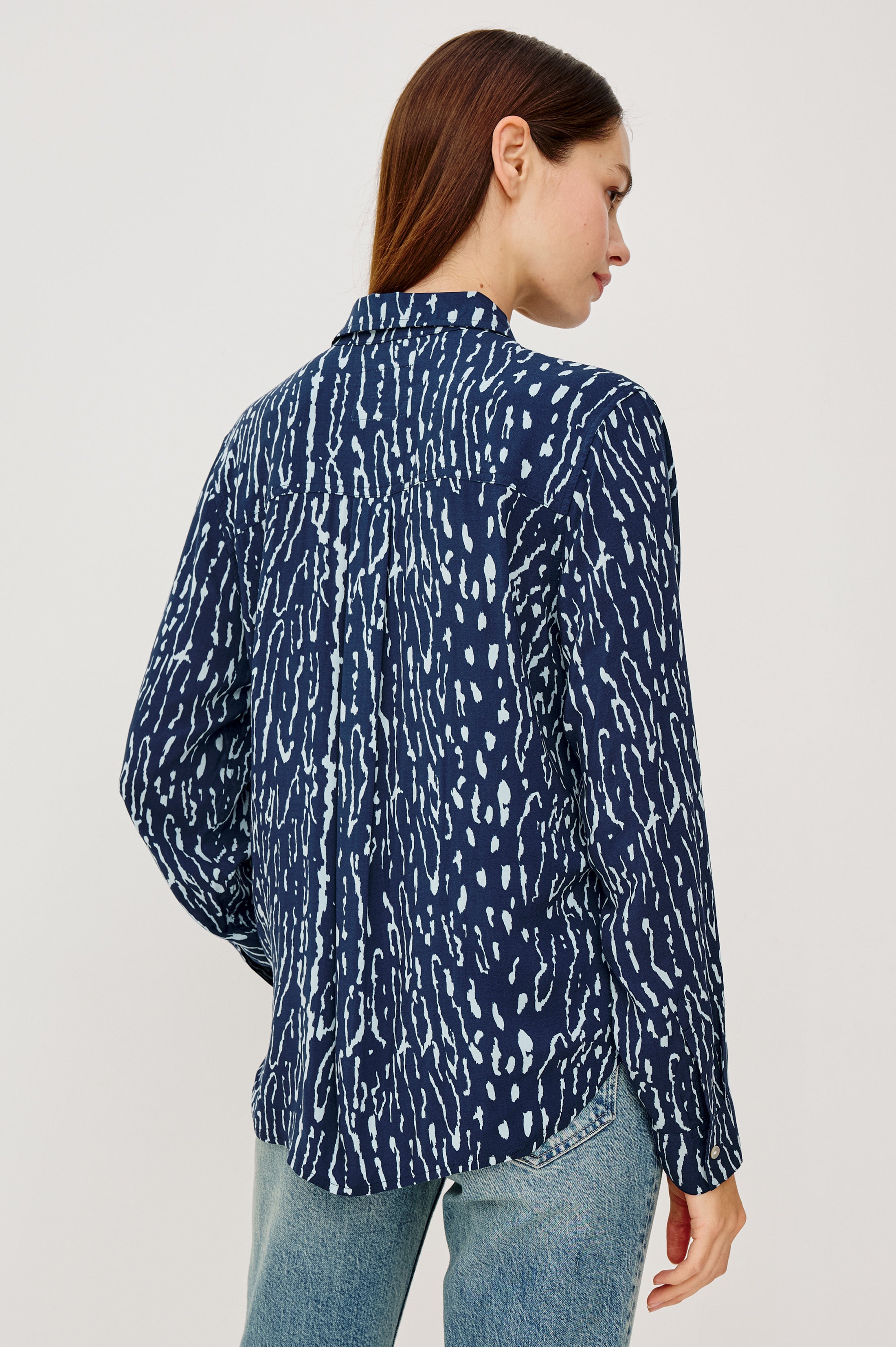 JOSEPHINE SHIRT - DARK NAVY LYNX – Rails