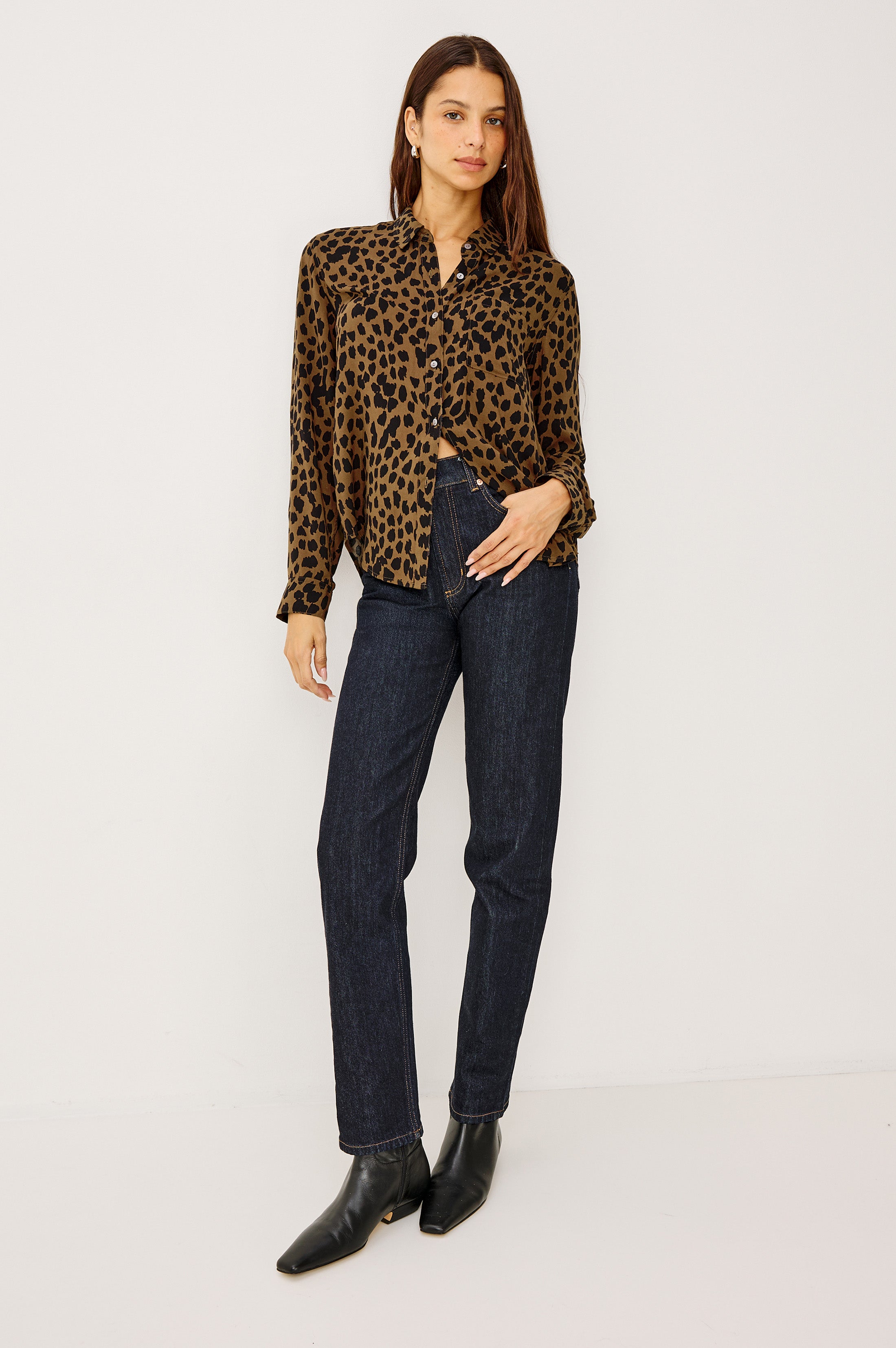JOSEPHINE SHIRT - OXBLOOD TIGER STRIPE – Rails