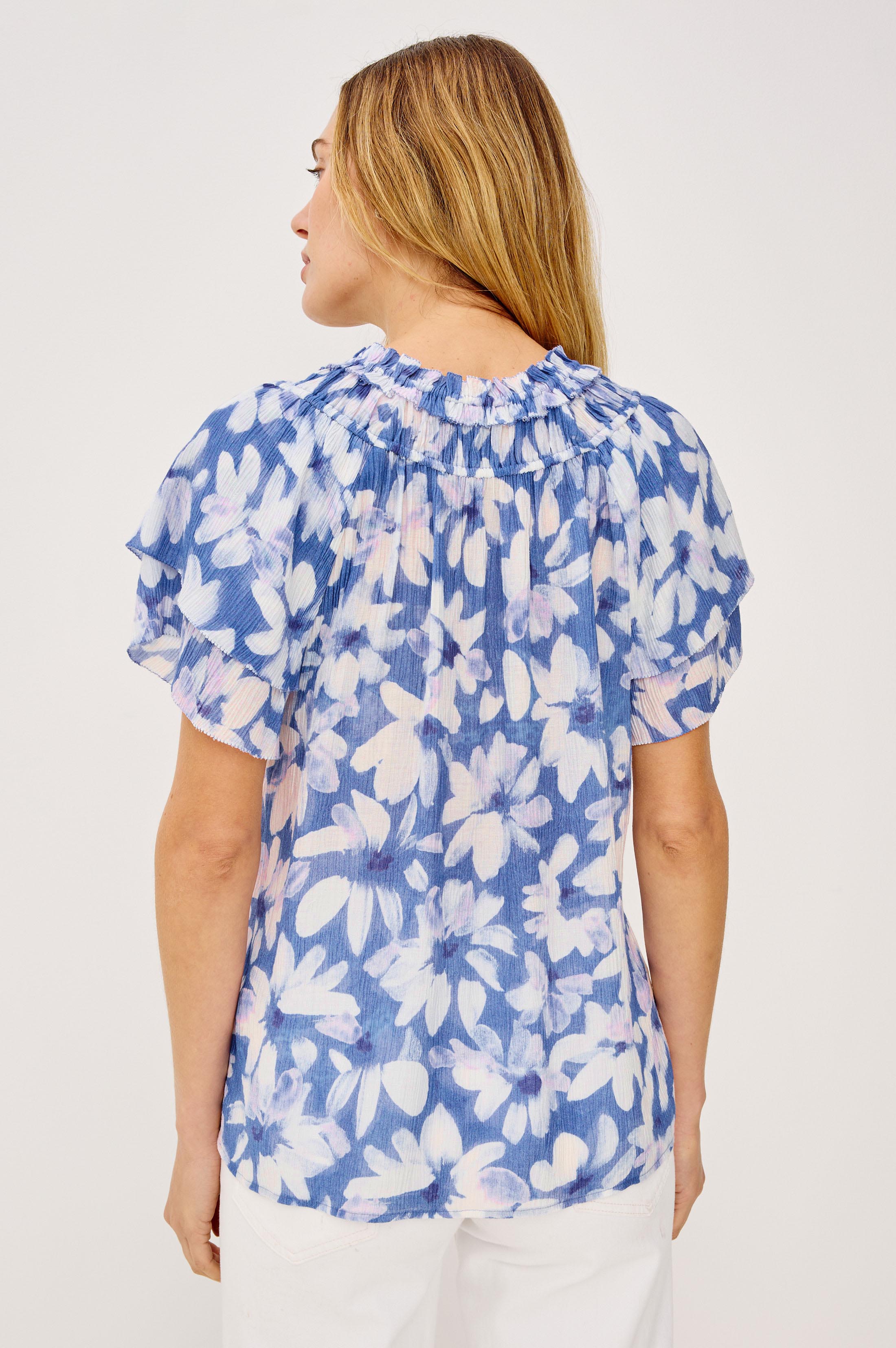 KAMILA TOP - BLUE AMARANTH – Rails