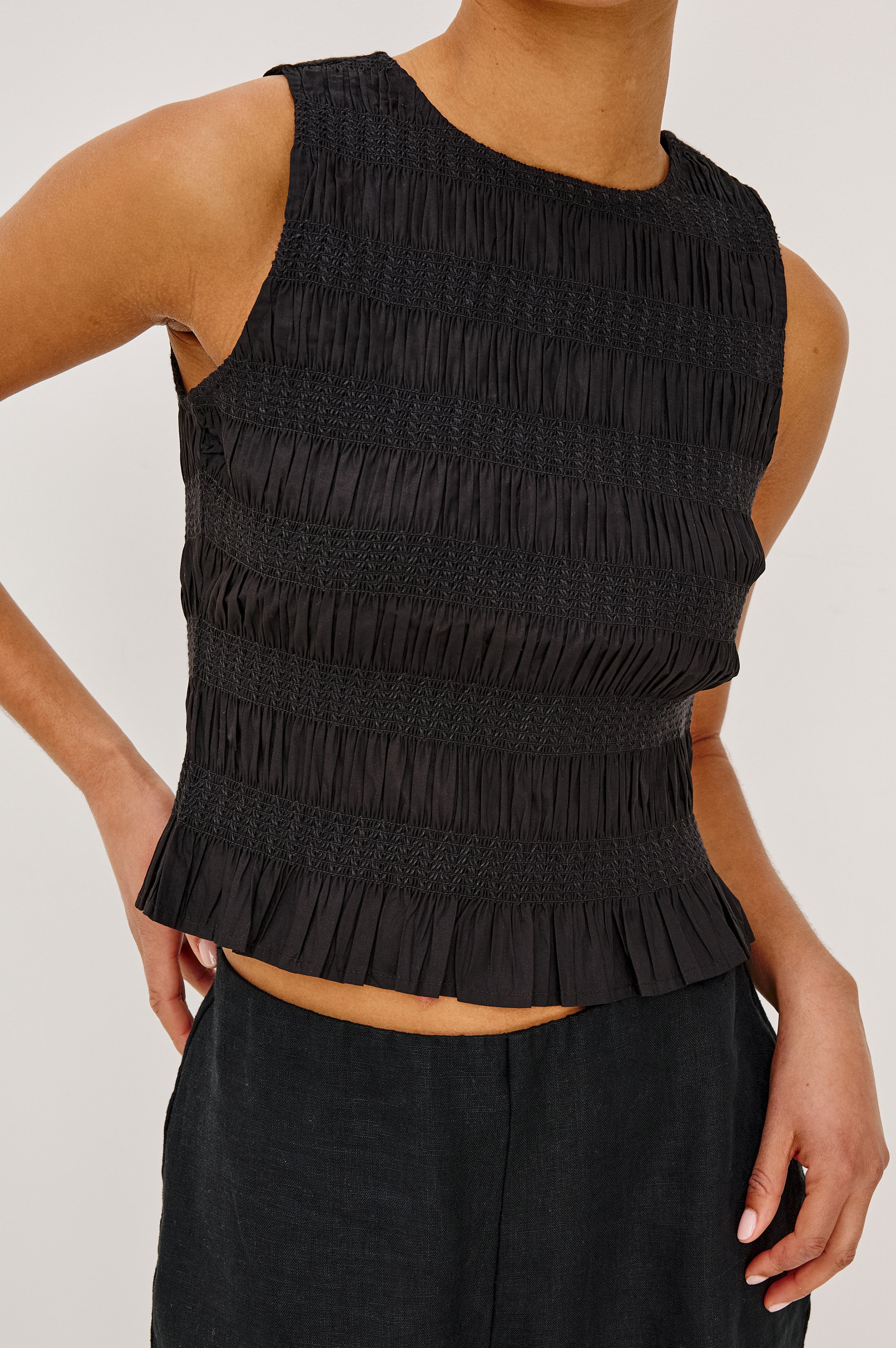 あきこCLANE HEAVY RIB N/S TOPS Refined Rib Shell Tank Top For Women | J.Crew