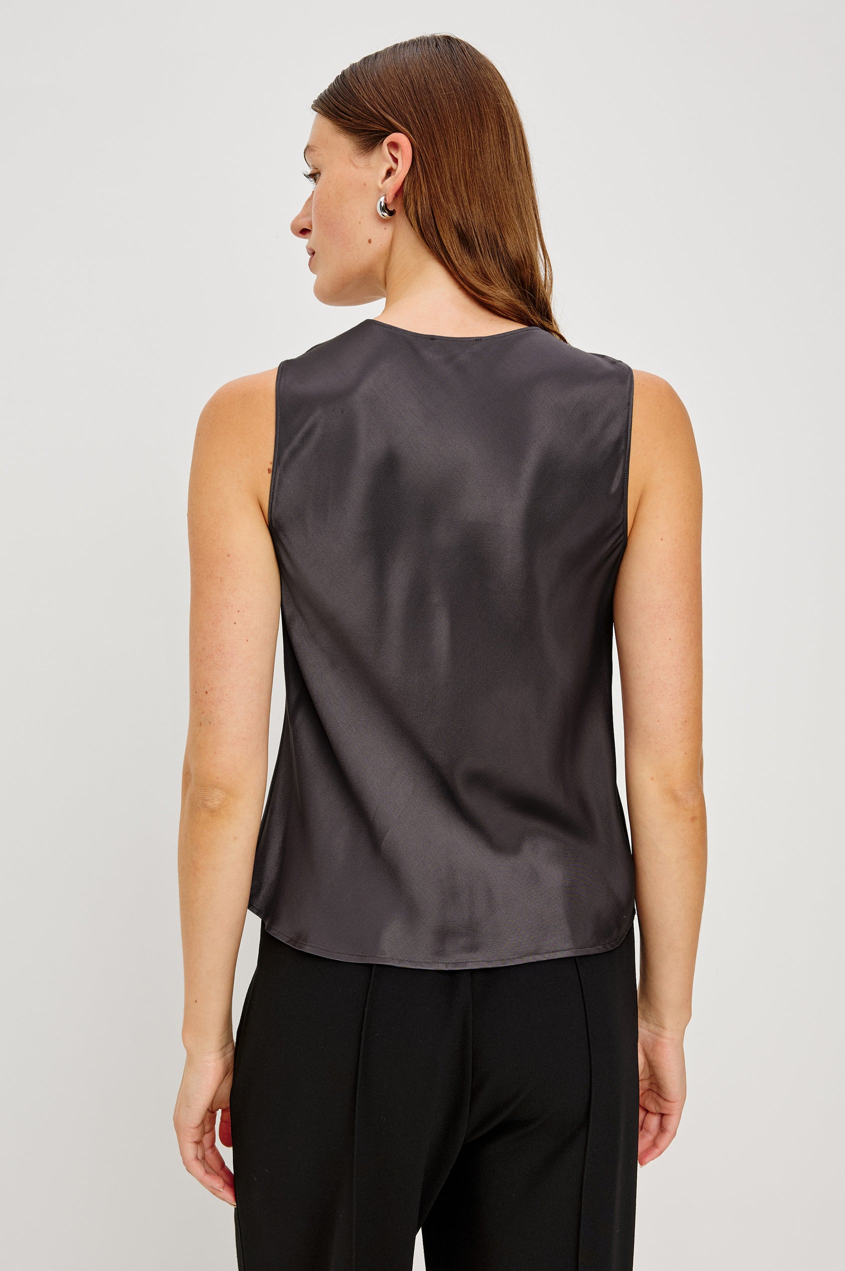 KARLEY TOP - GUNMETAL
