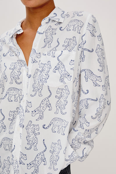 KATHRYN SHIRT - COBALT JAGUAR – Rails