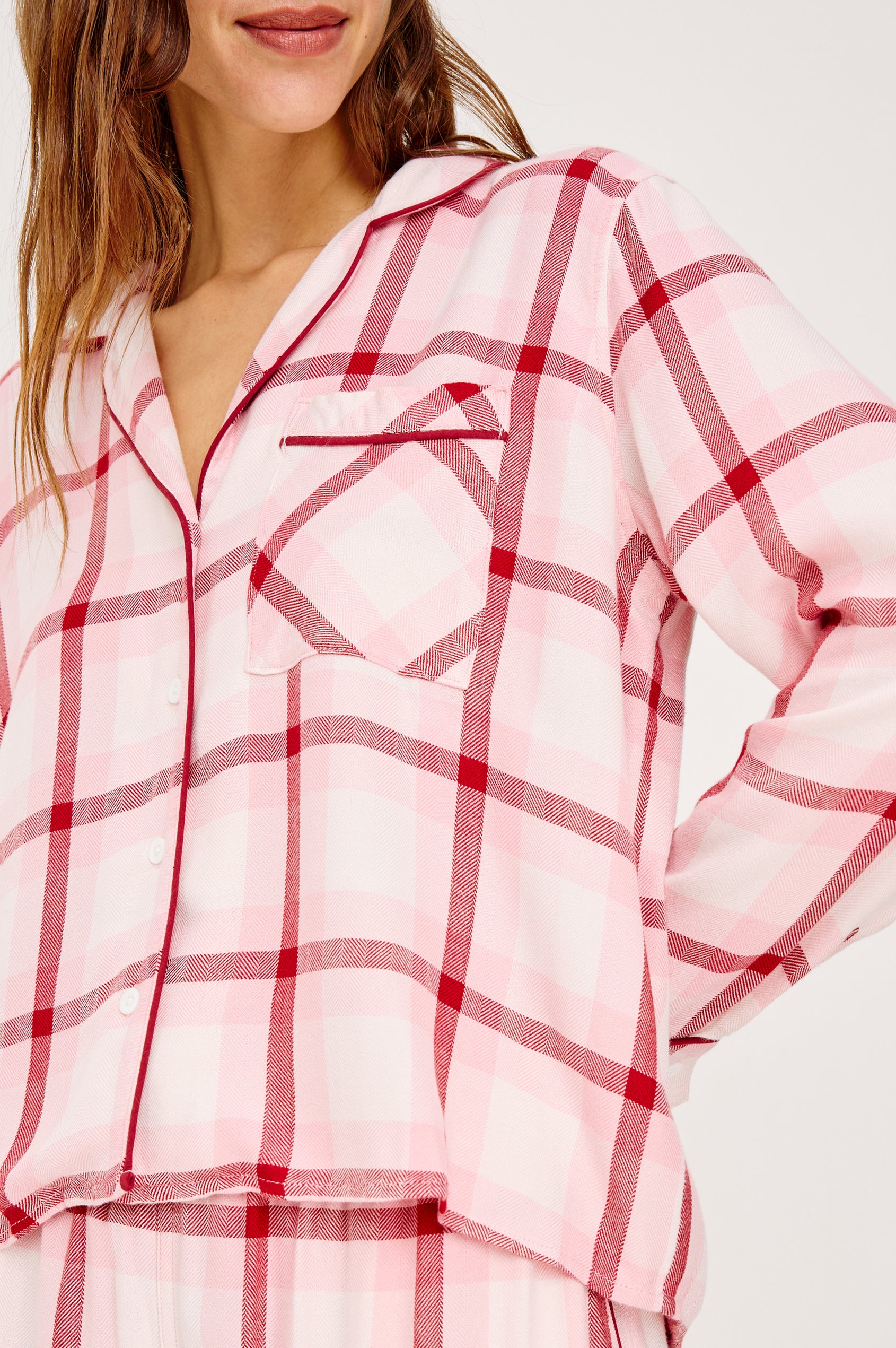 KELLEN PAJAMA SET - PINK CHERRY