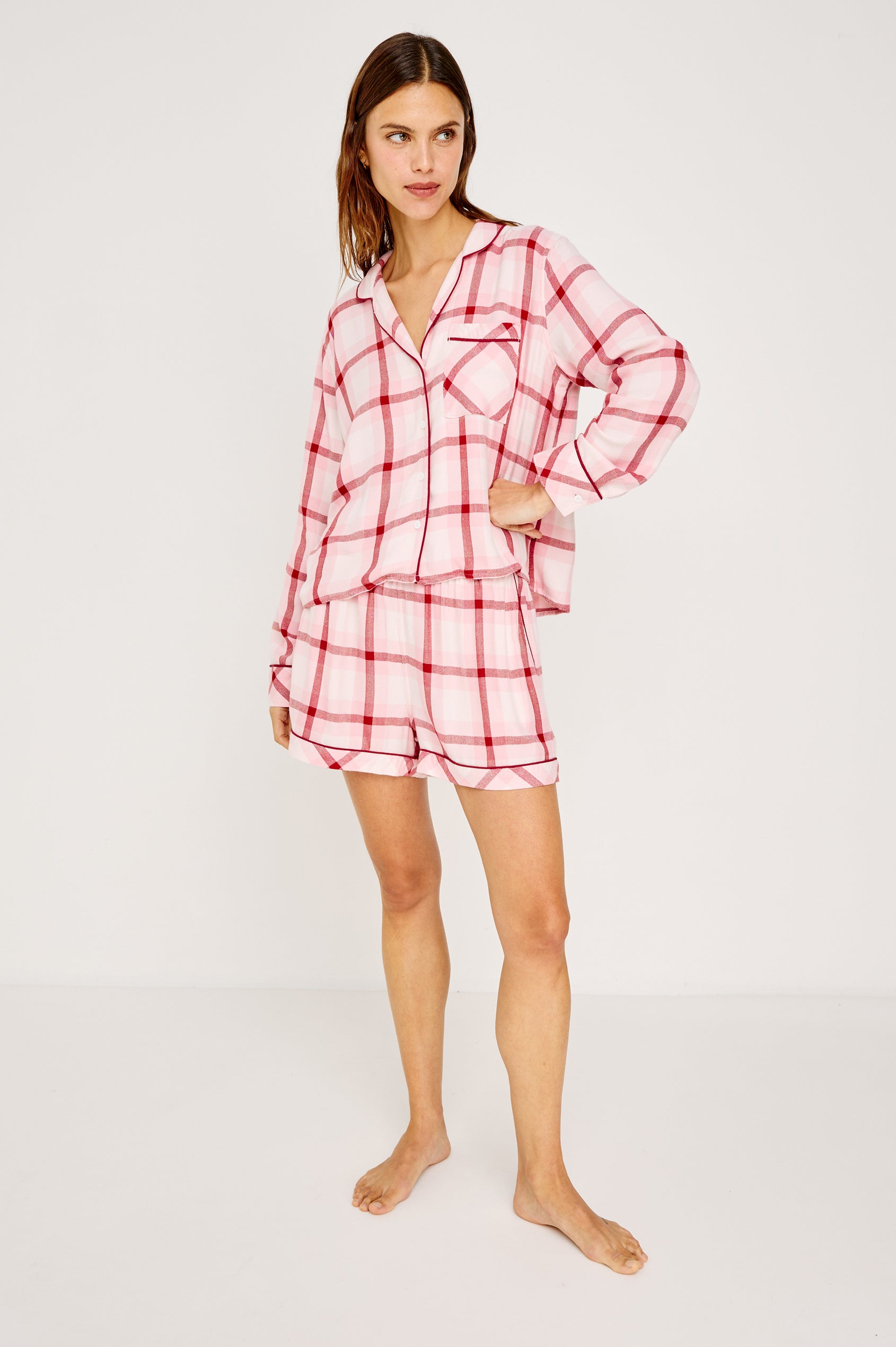 KELLEN PAJAMA SET - PINK CHERRY