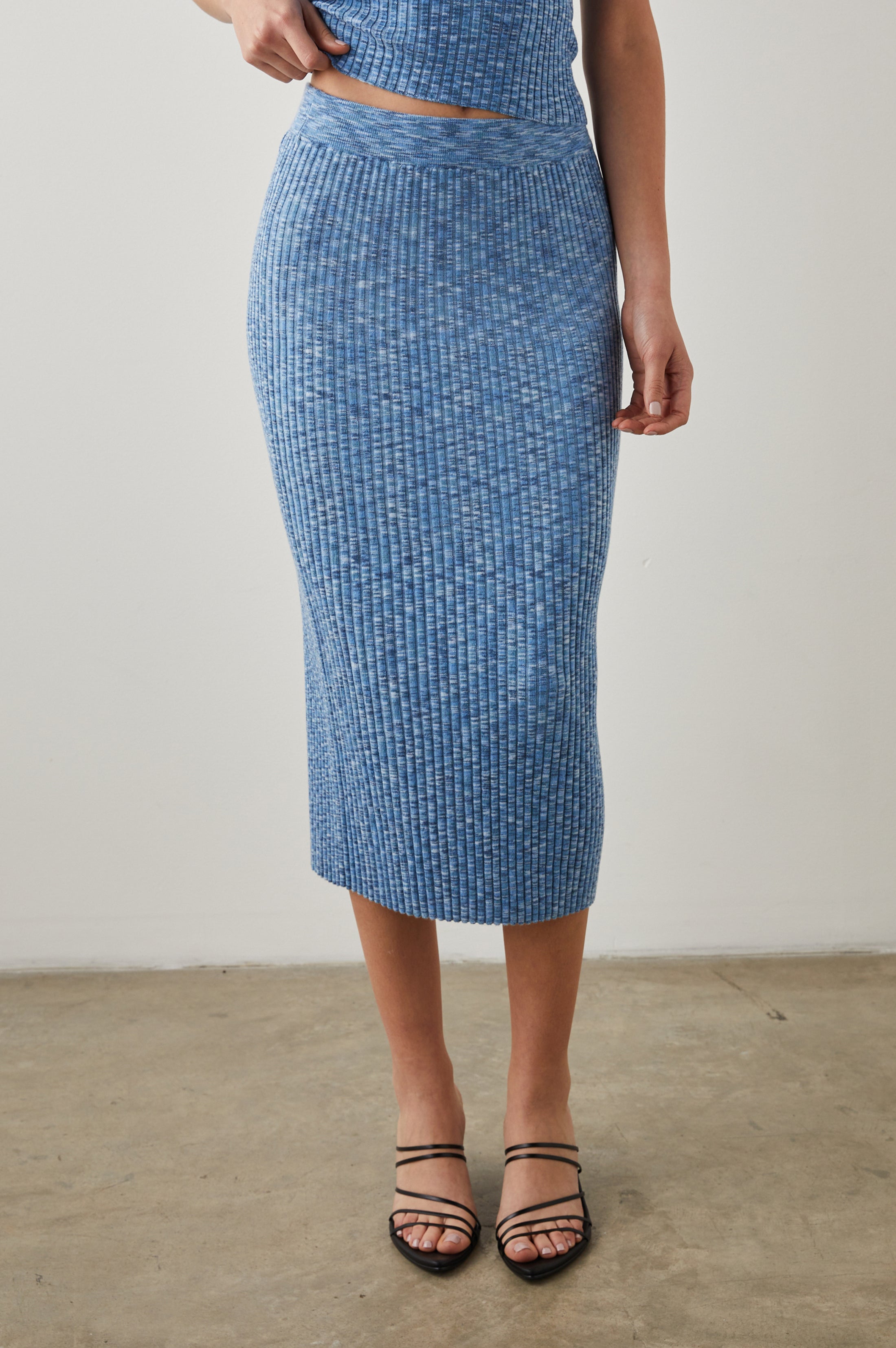 KENDALL SKIRT - BLUE MULTI SPACE DYE – Rails