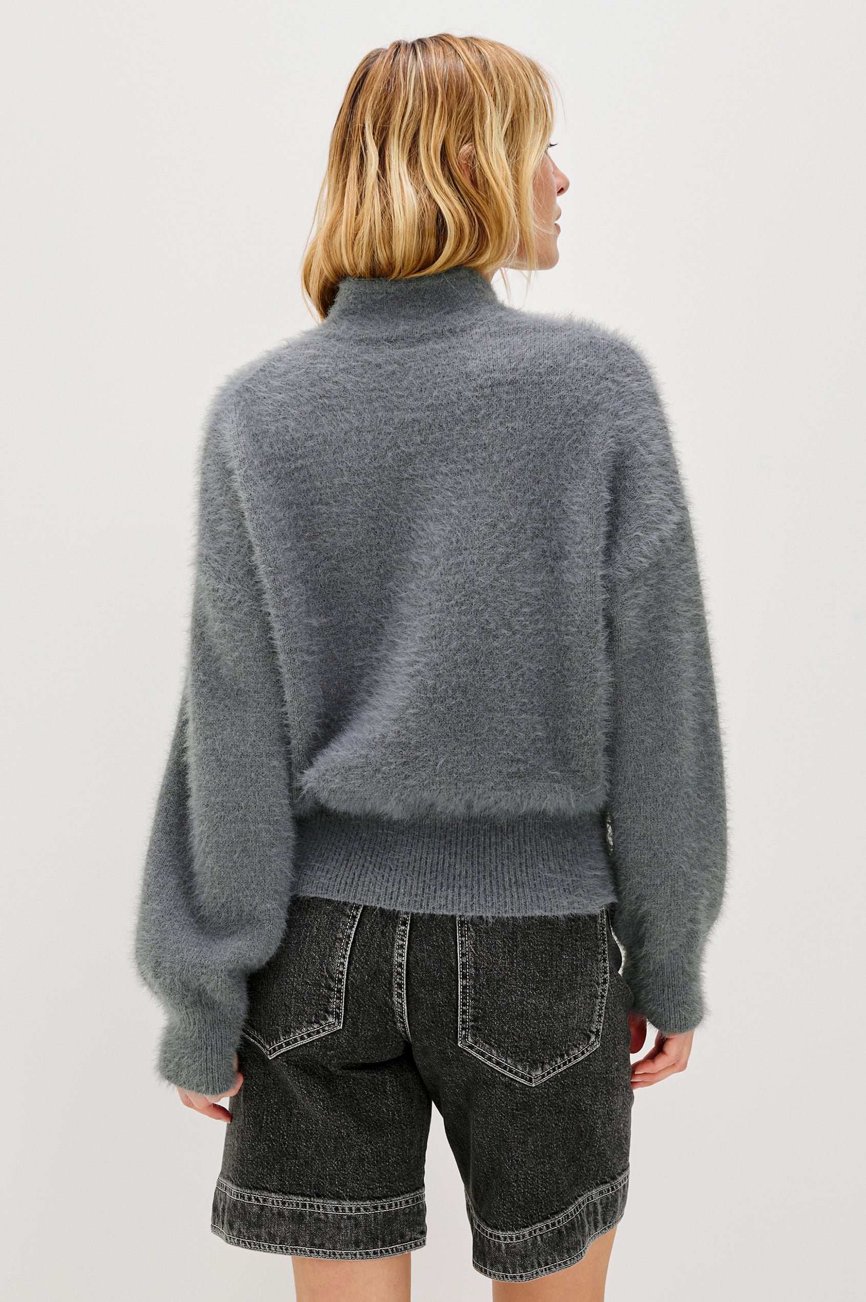 KERRY SWEATER - HEATHER CHARCOAL