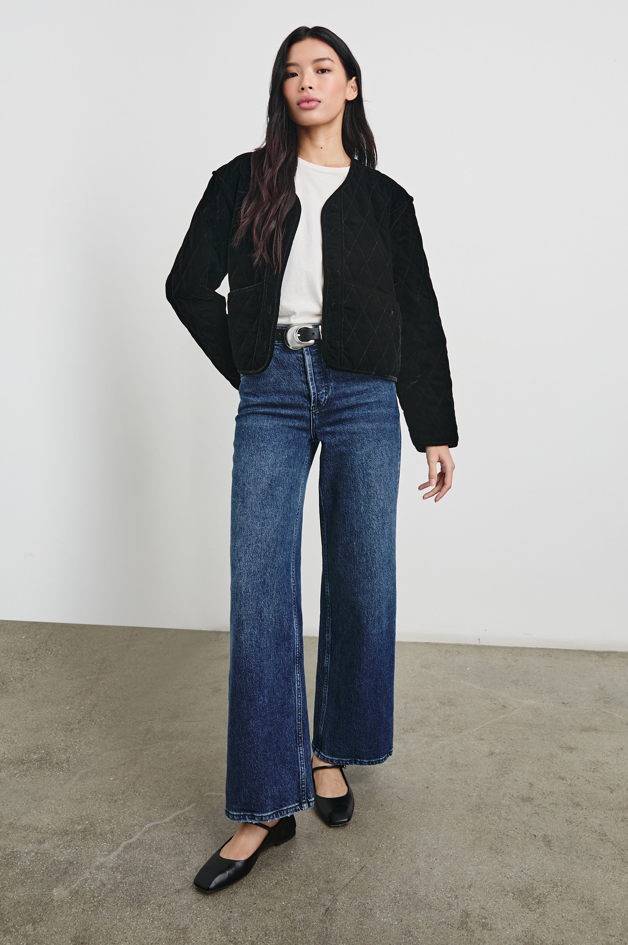 KIKO JACKET - BLACK VELVET – Rails