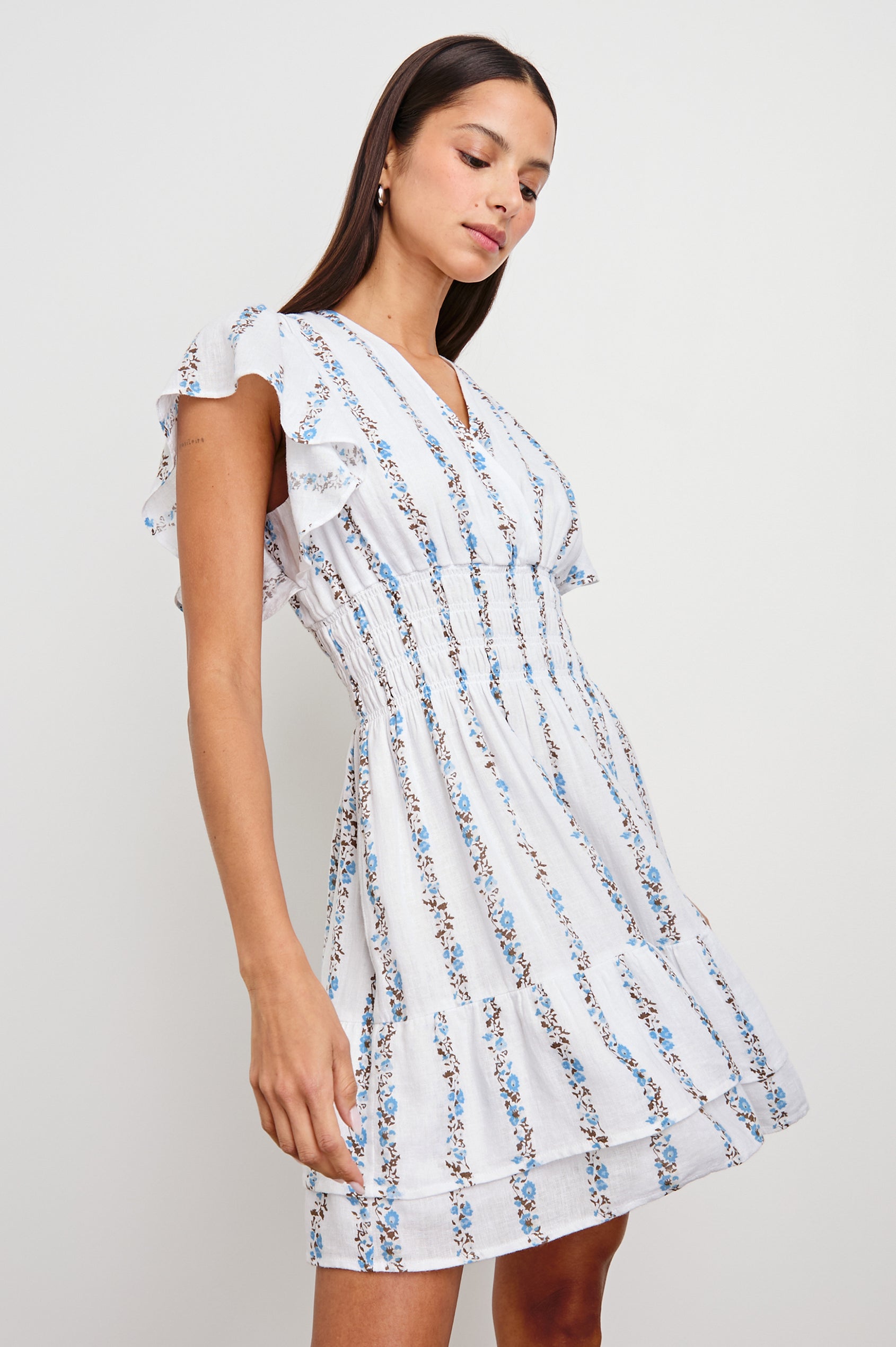 KIMORA DRESS - BLUEBELL STRIPE Rails KIMORA DRESS - BLUEBELL STRIPE Rails
