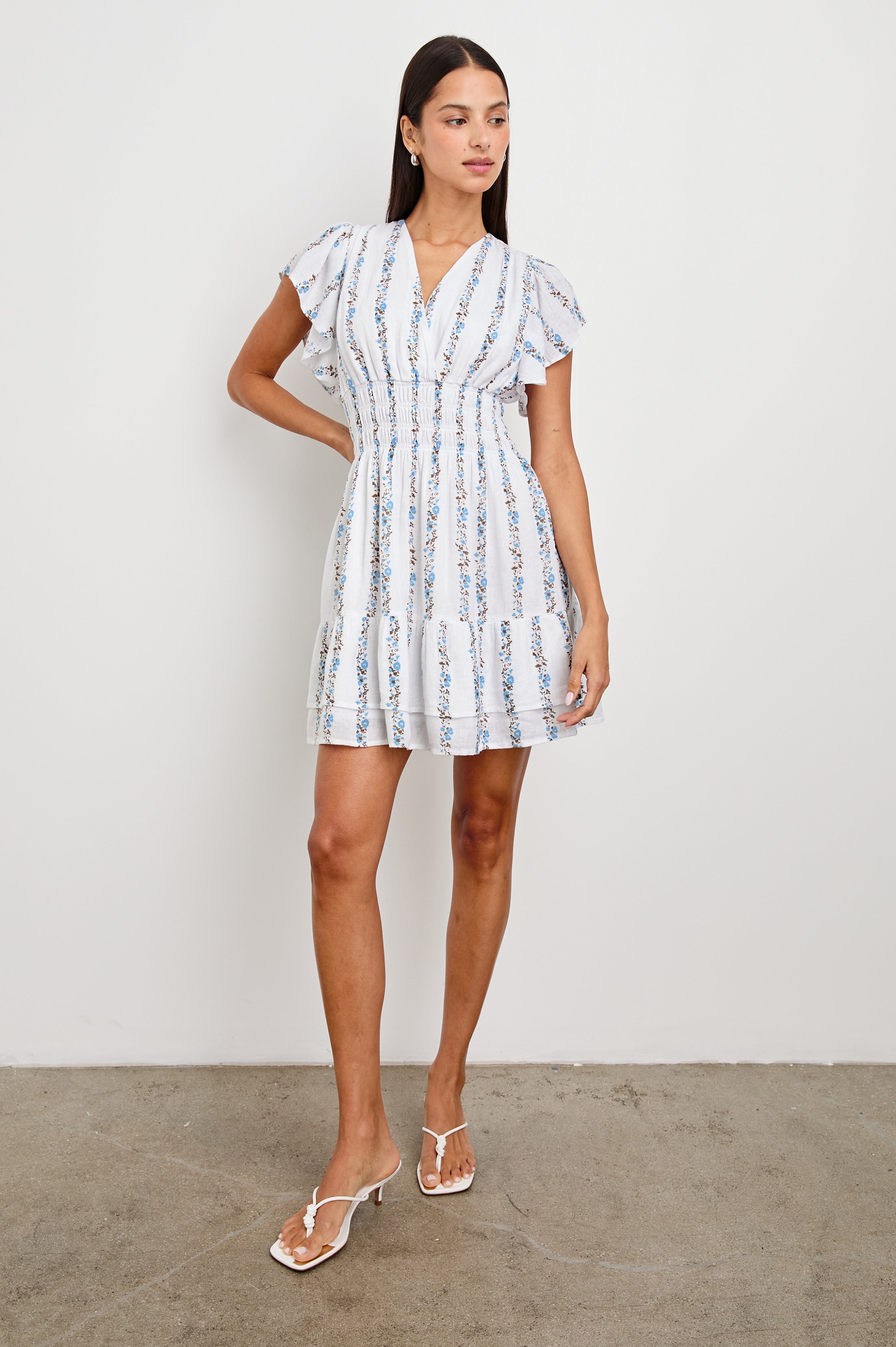 KIMORA DRESS - BLUEBELL STRIPE – Rails
