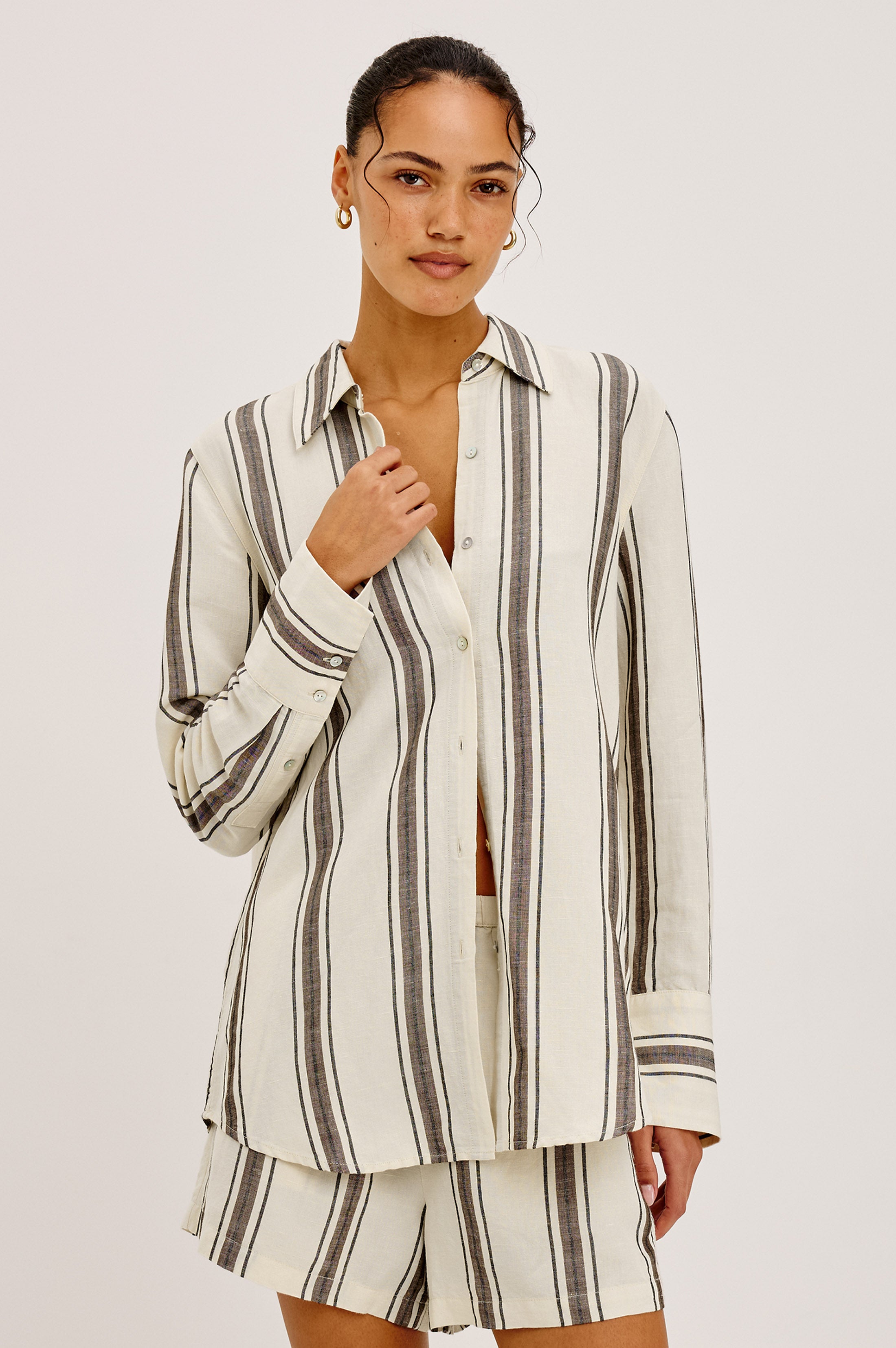 KNOX SHIRT - SEQUOIA STRIPE – Rails