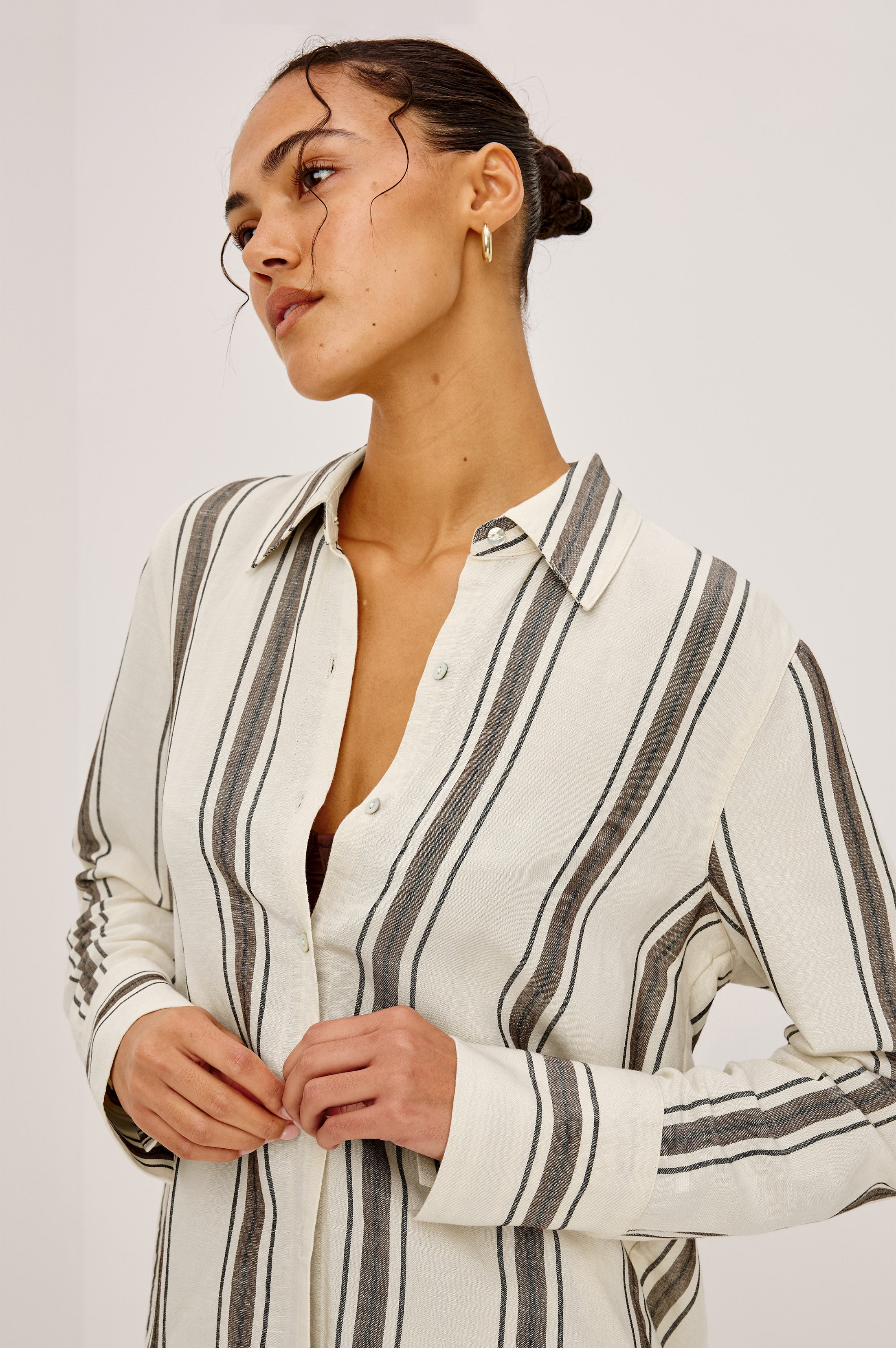 KNOX SHIRT - SEQUOIA STRIPE – Rails
