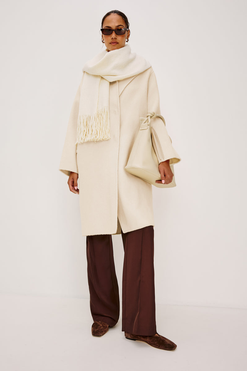 KOA SCARF - IVORY FRINGE – Rails