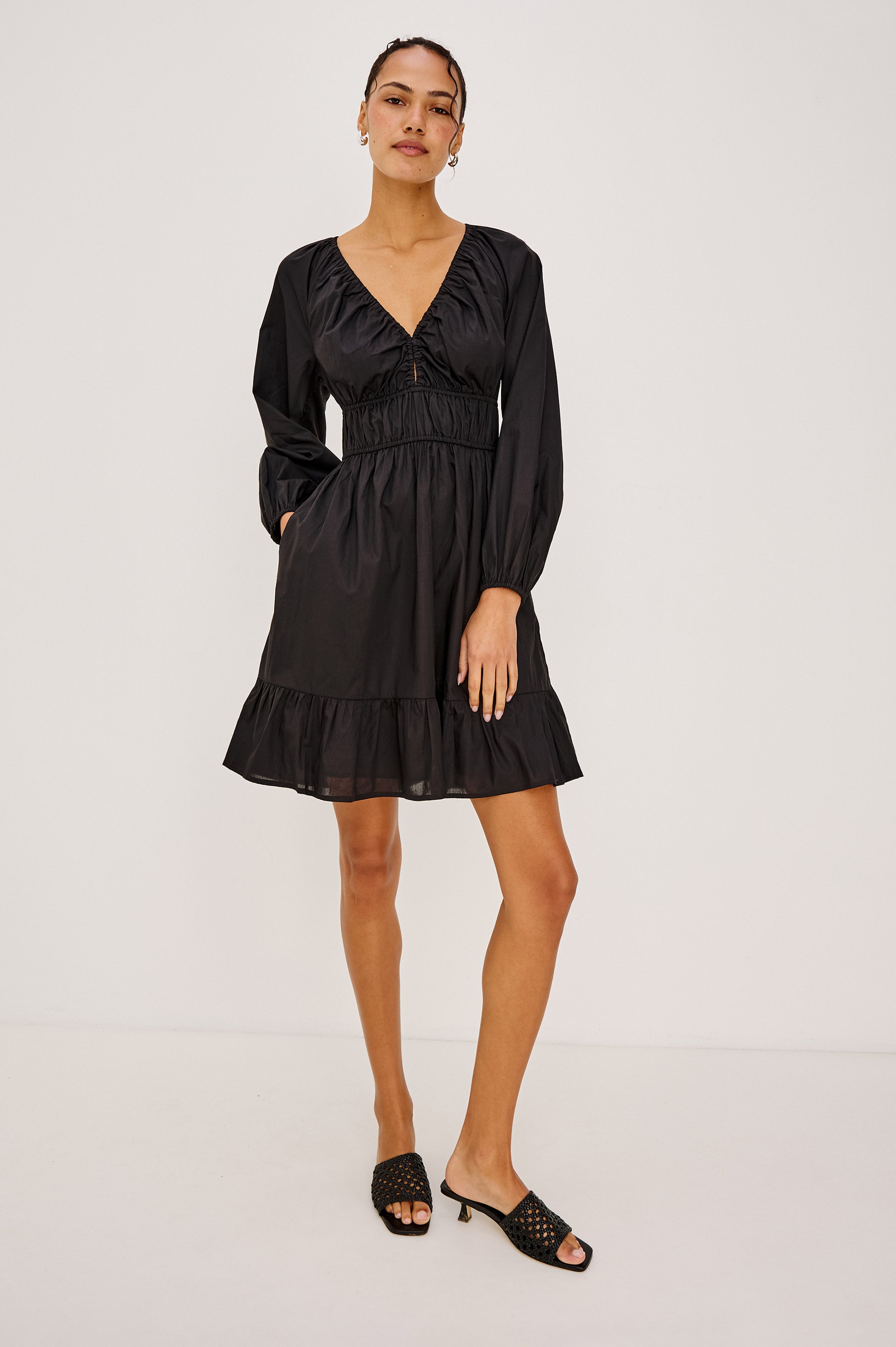 KIDILL　ウィンストン スミス　ブラック　モナリザ　44 KRINA DRESS - BLACK – Rails