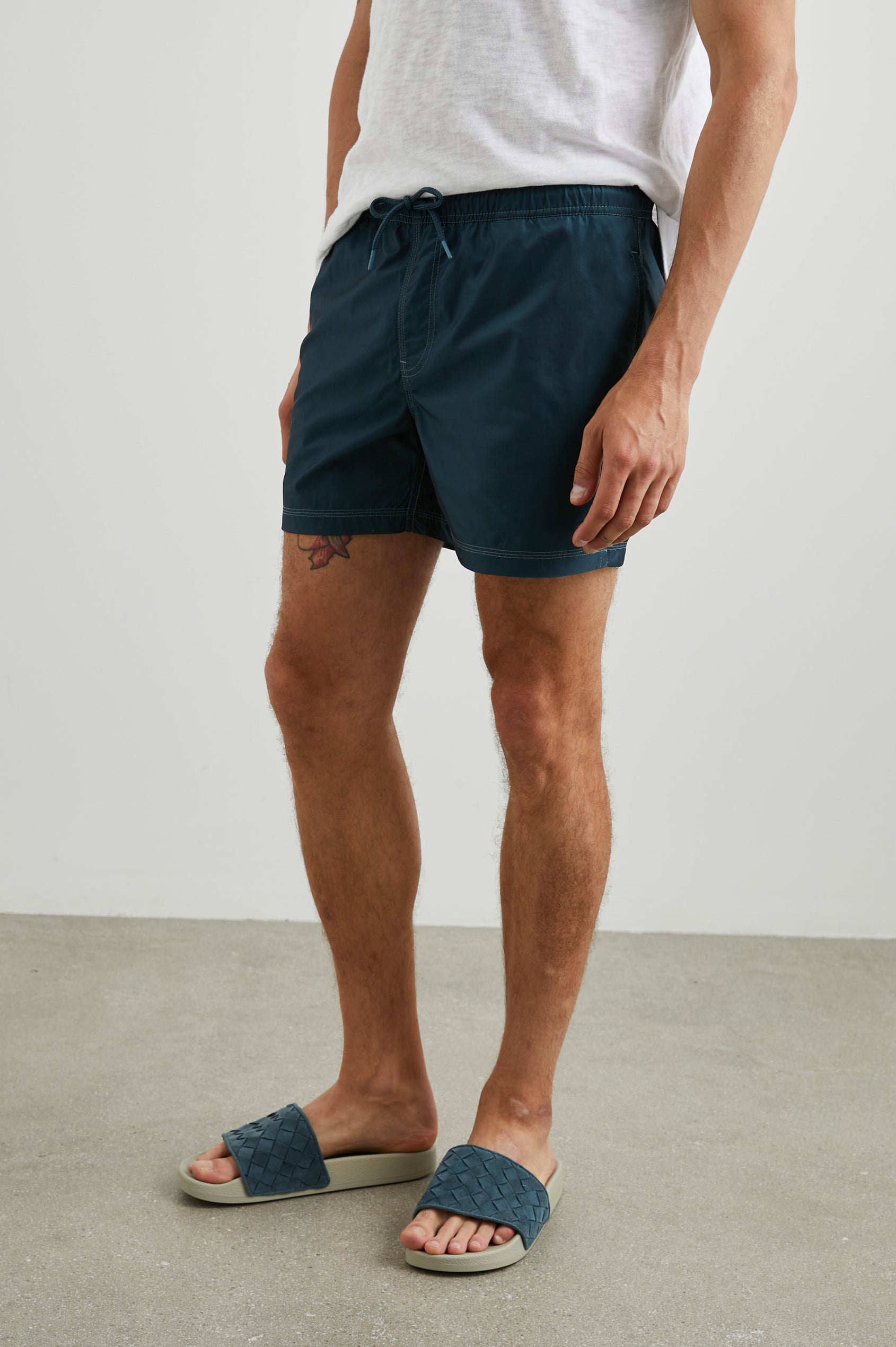 LA BREA SWIM SHORT - DARK AEGEAN - SIDE BODY