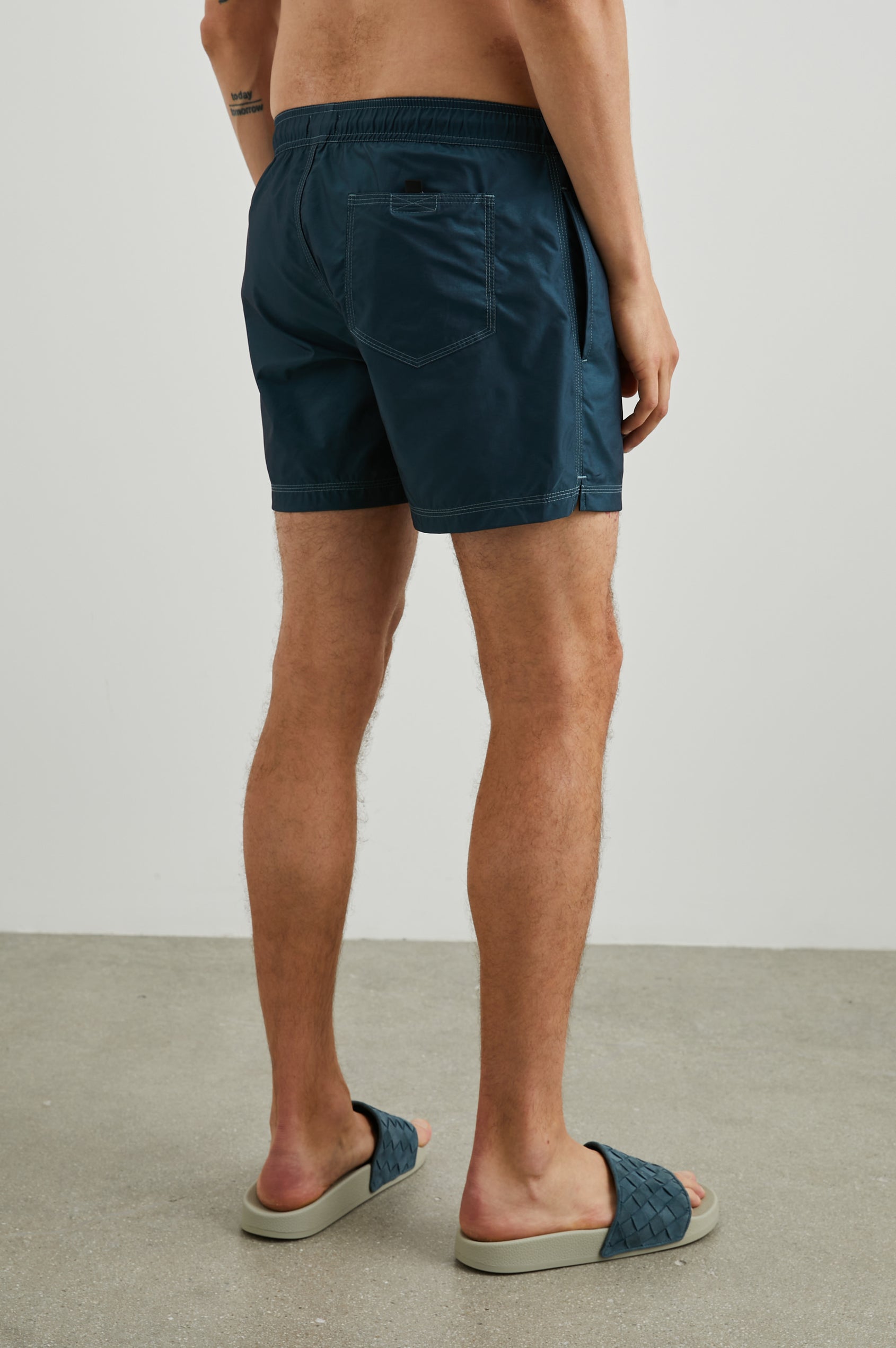 LA BREA SWIM SHORT - DARK AEGEAN - BACK BODY