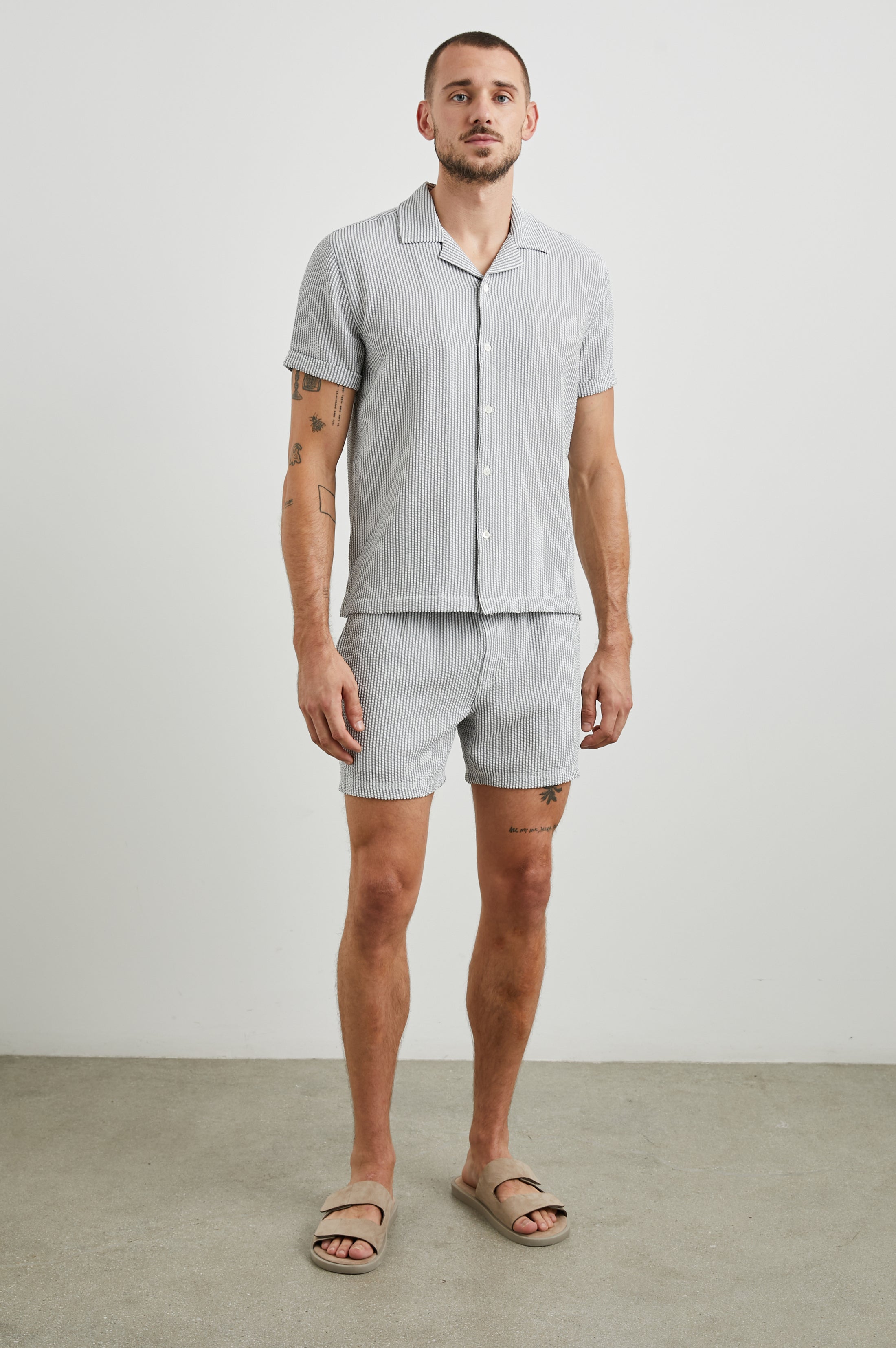 LA BREA SWIM SHORT - FADED SEERSUCKER – Rails