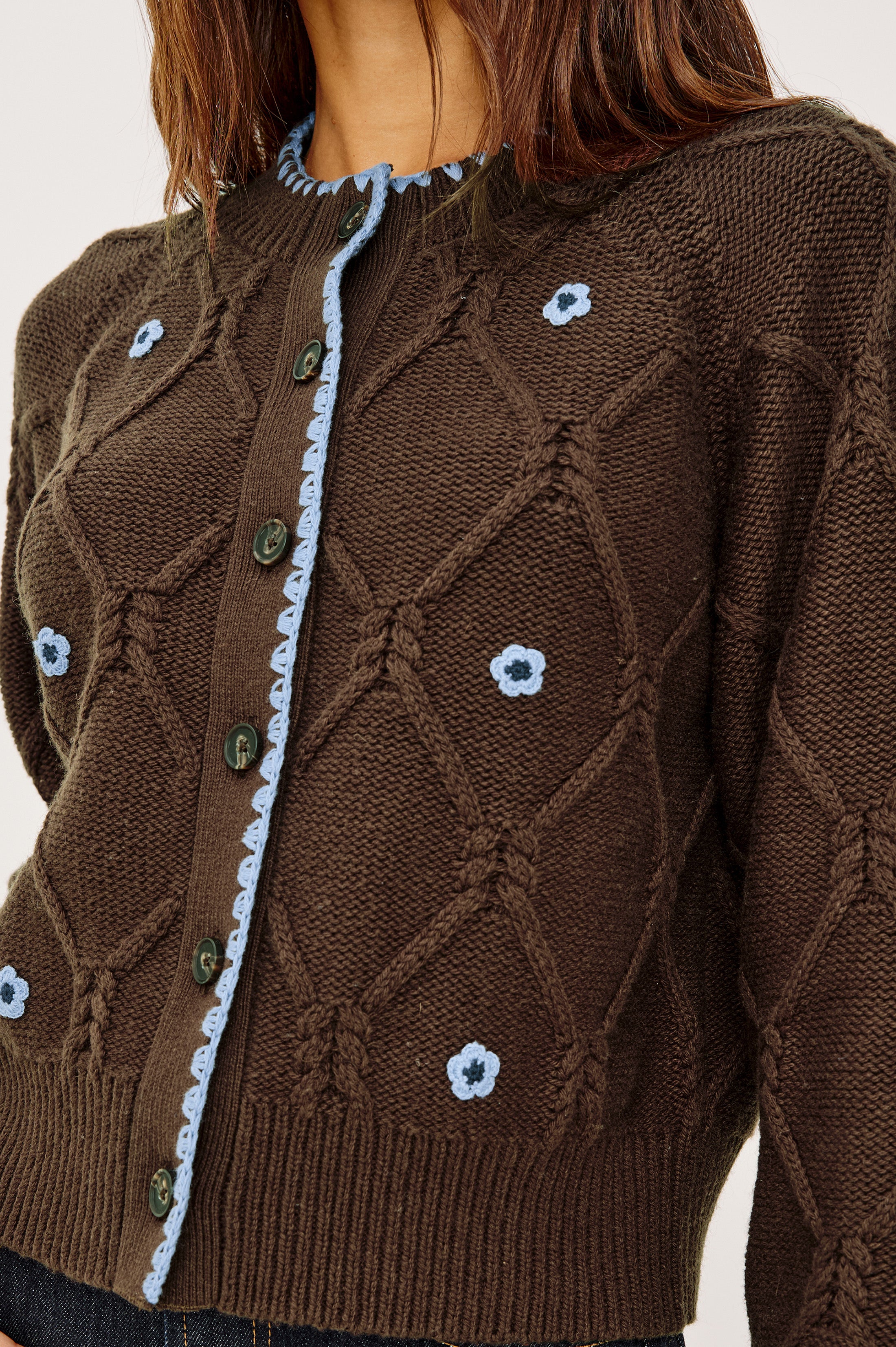 LAURIE CARDIGAN - WALNUT DAISY – Rails
