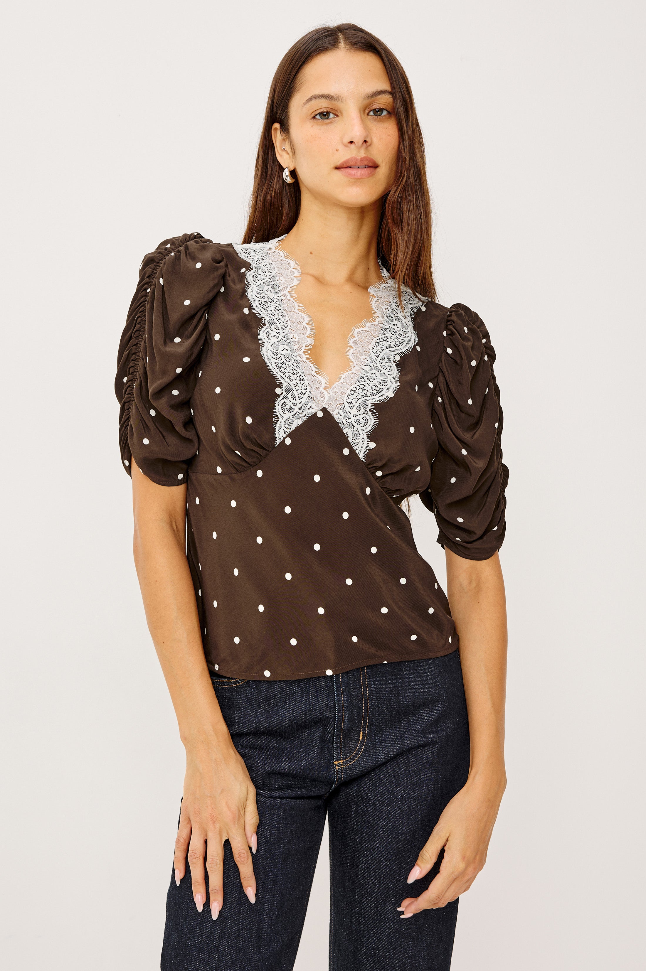 トップス theory luxe Marvine Camila Blouse 40 Marvine Camila
