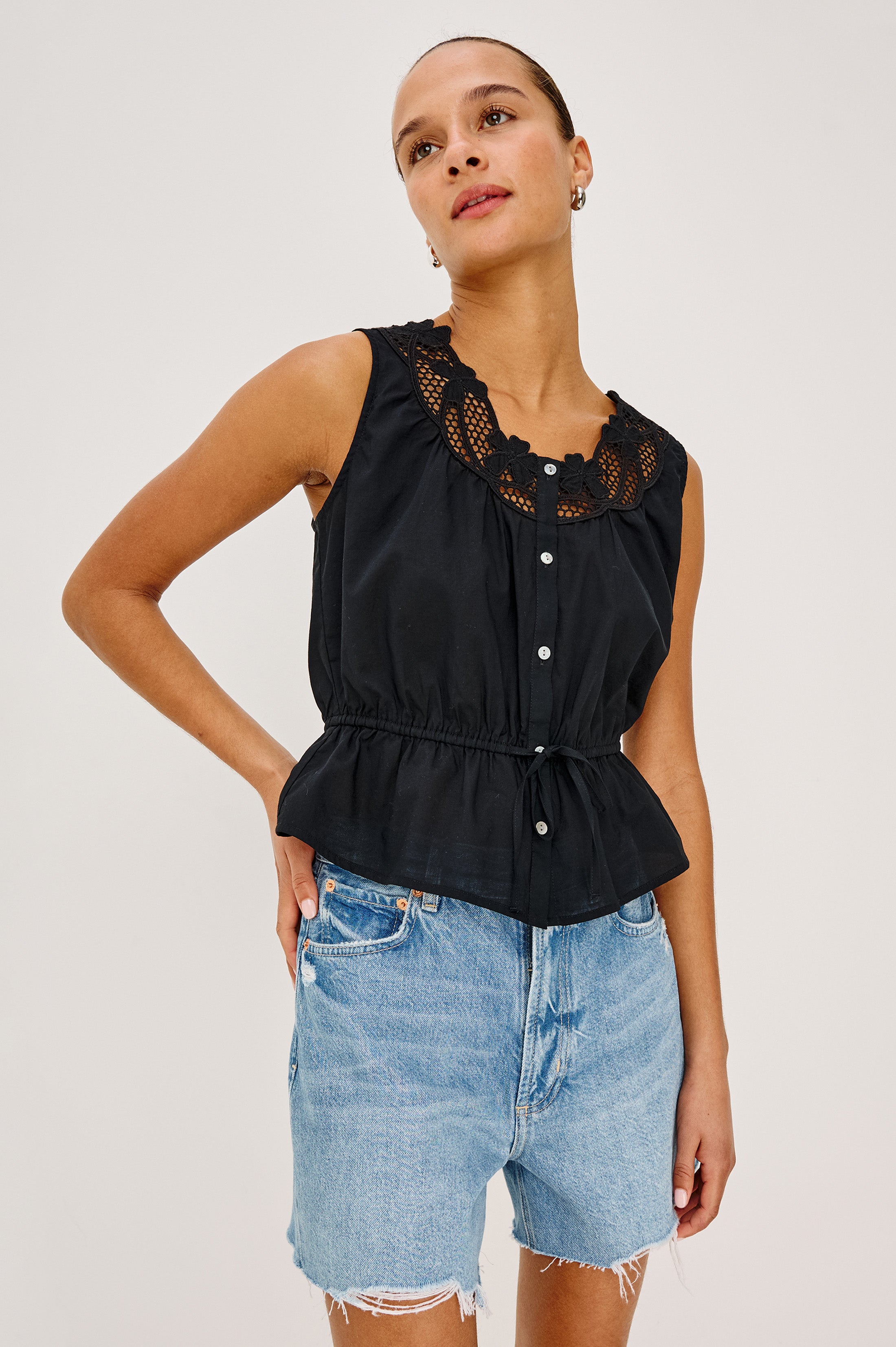 LEILANI TOP - BLACK – Rails
