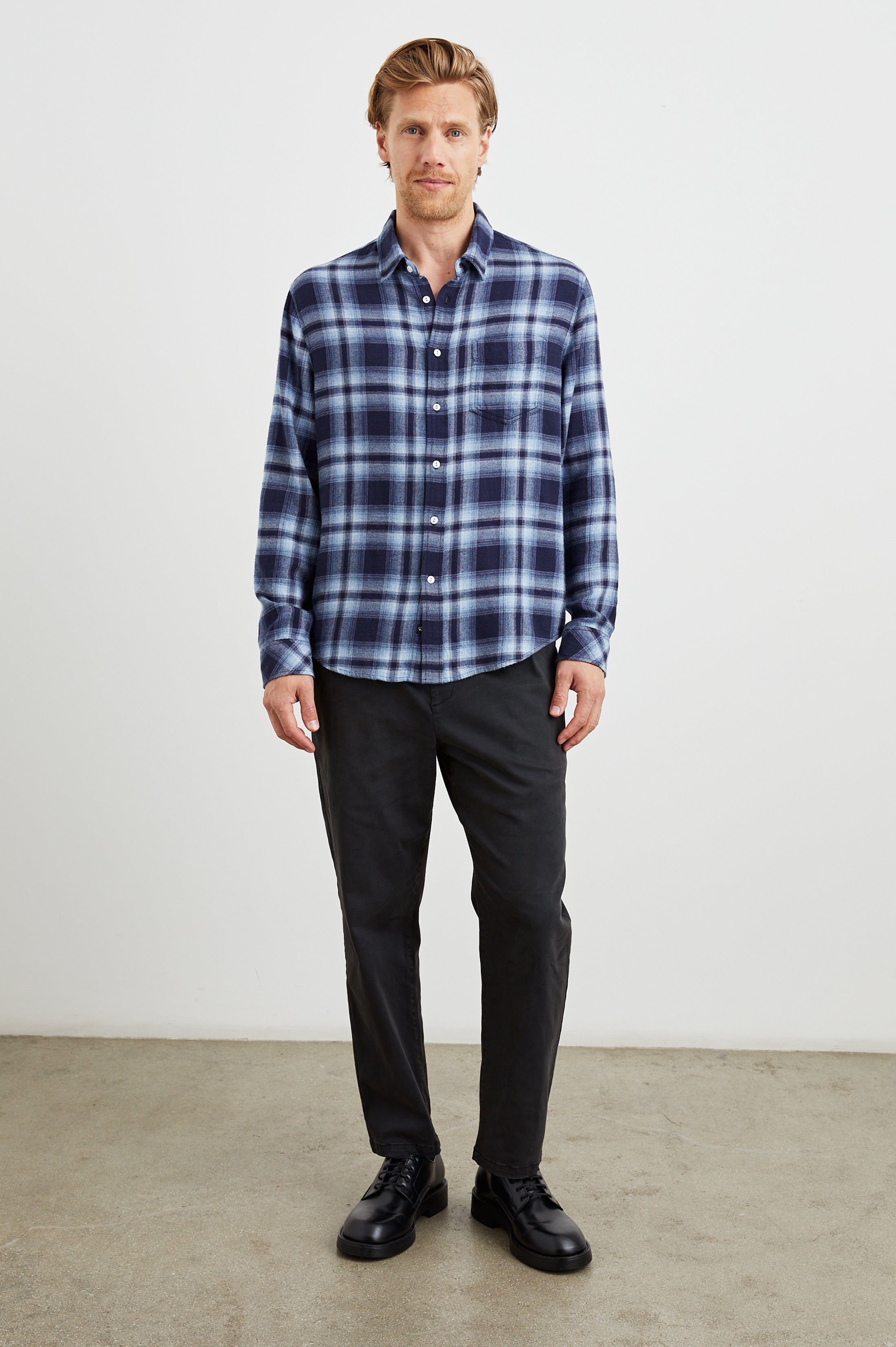 LENNOX SHIRT - BLACK OAK HAZE – Rails