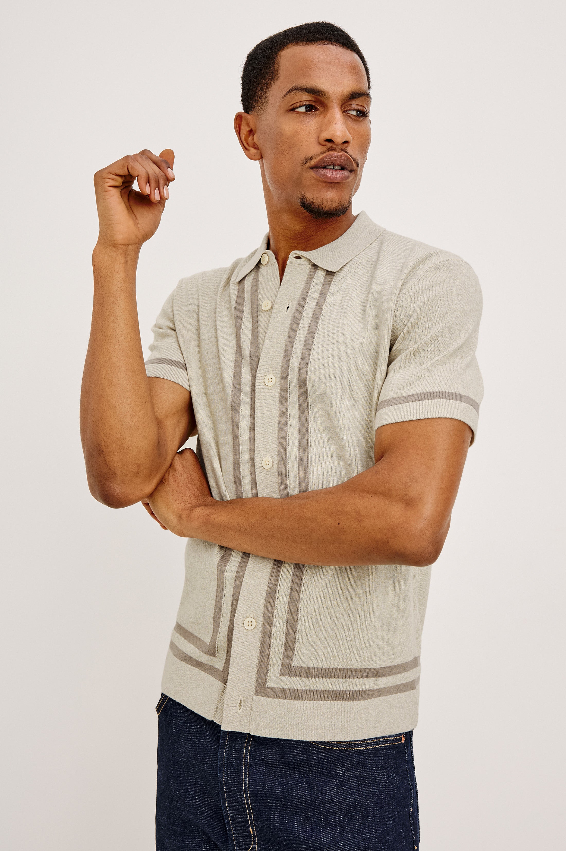 LEO SHIRT - DRIFTWOOD MELANGE – Rails