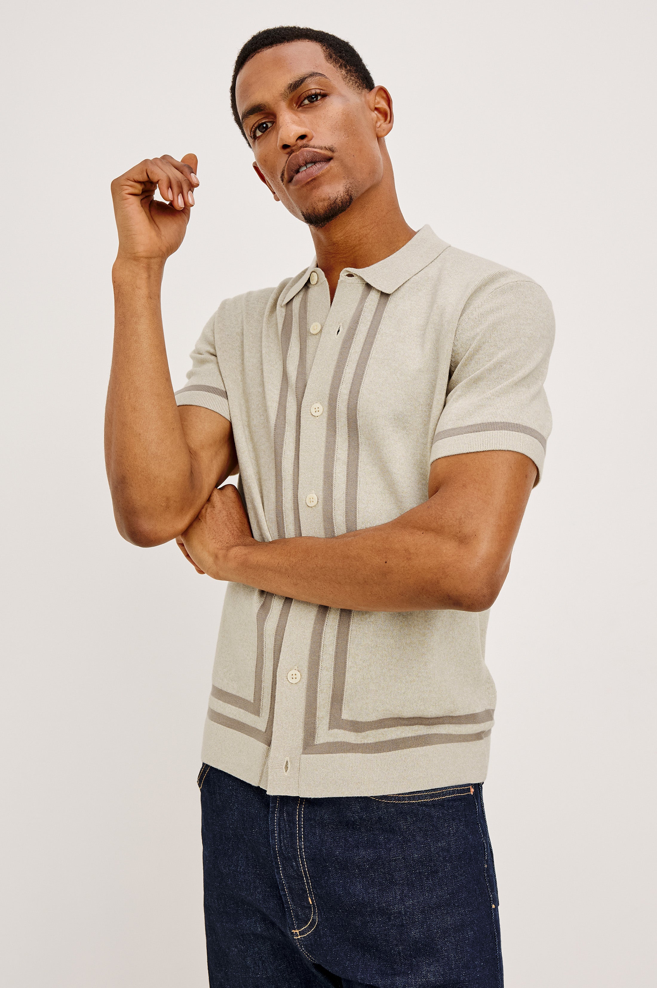 LEO SHIRT - DRIFTWOOD MELANGE – Rails
