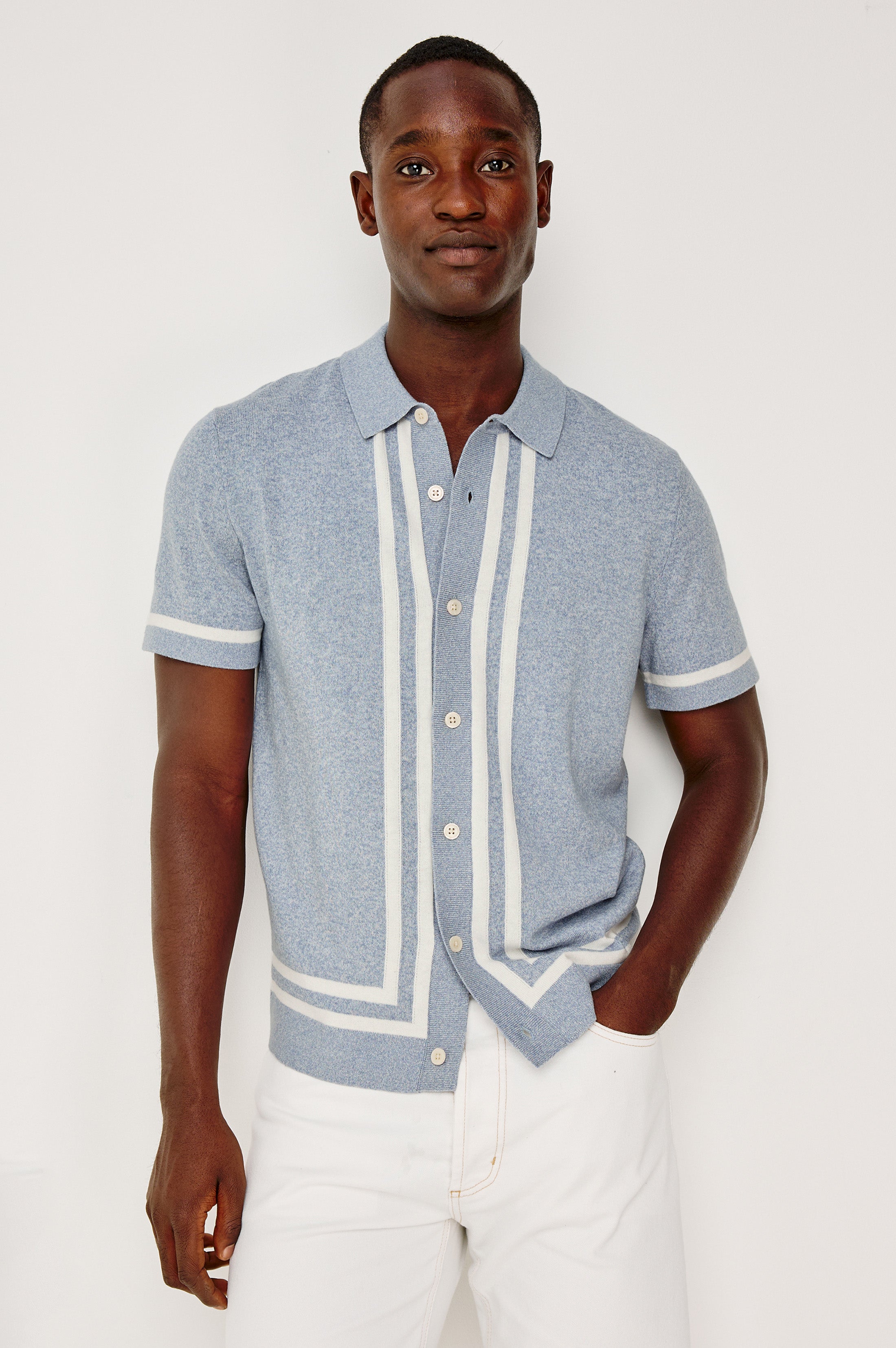LEO SHIRT - SKY WHITE – Rails