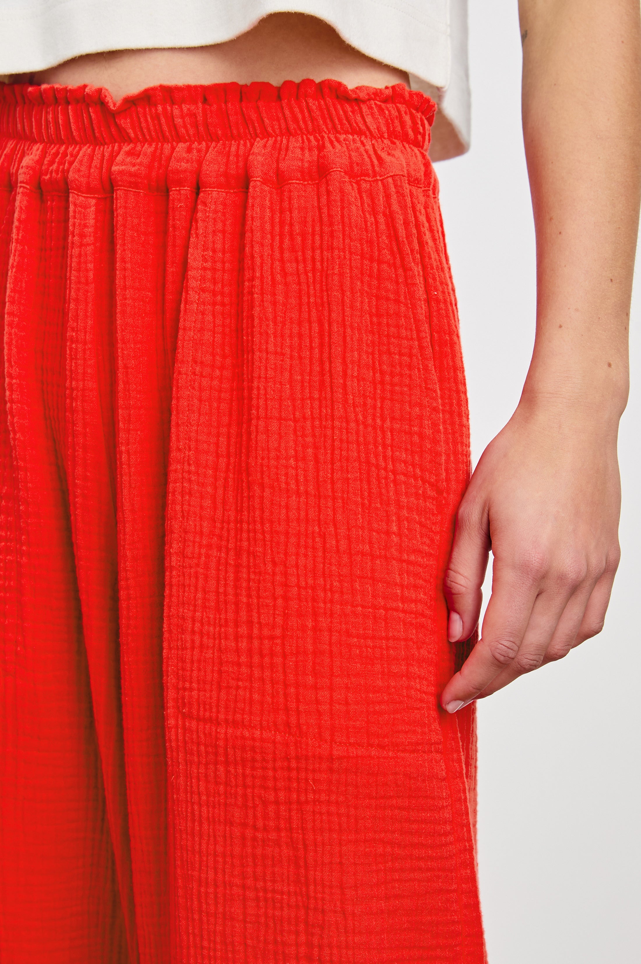 LEON CROP PANT - CHERRY – Rails