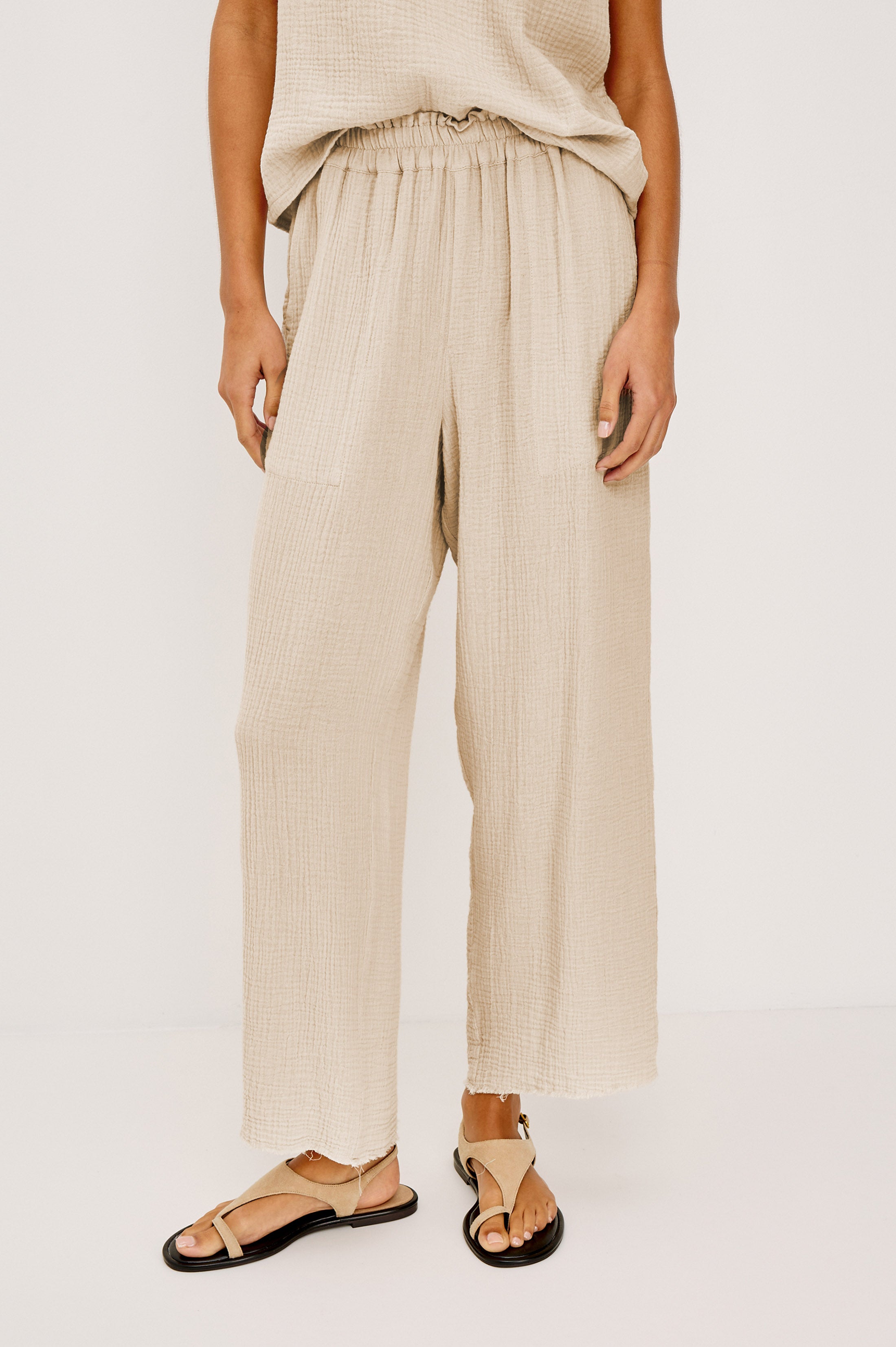 LEON CROP PANT - FLAX – Rails