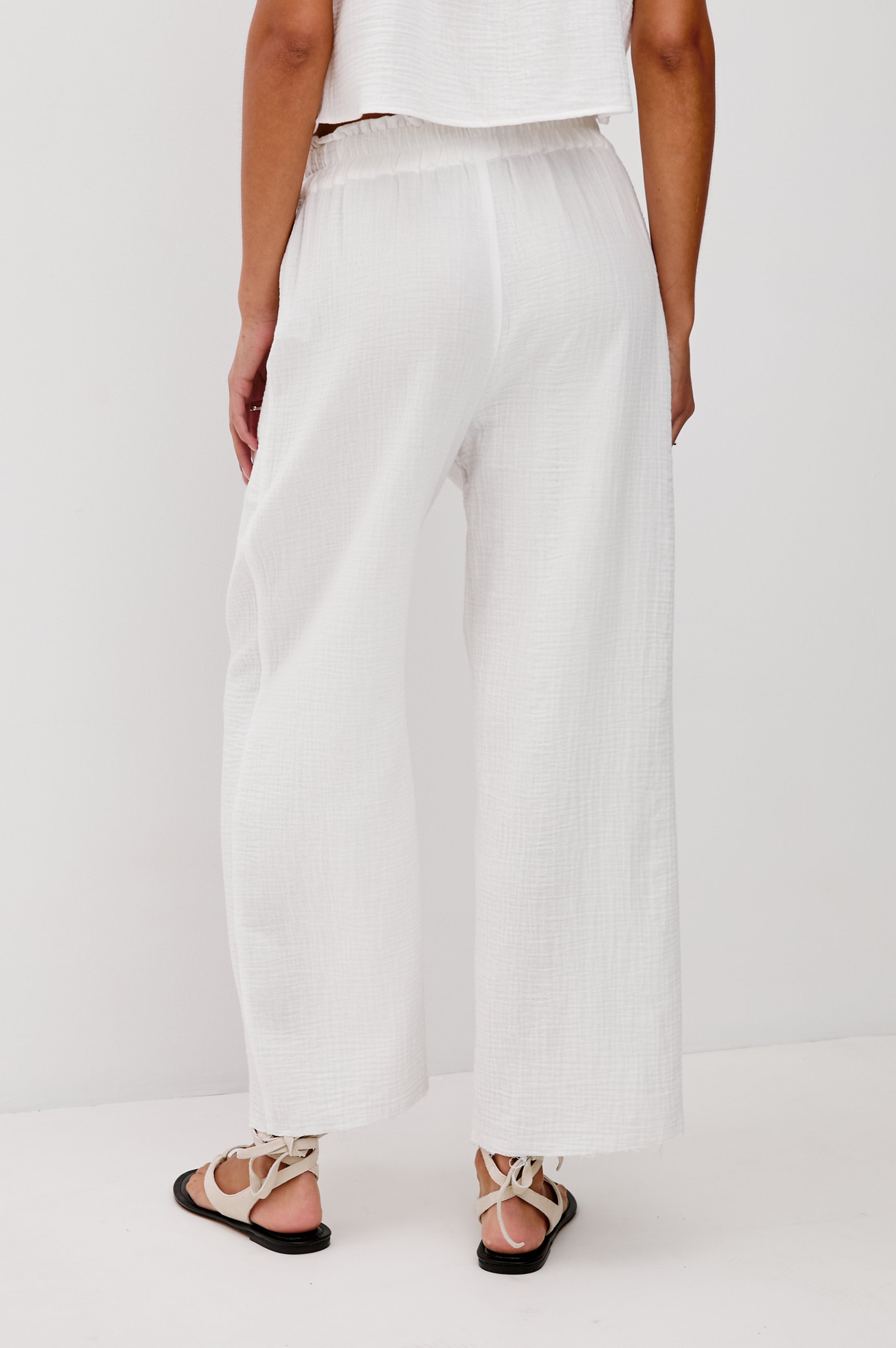 LEON CROP PANT - WHITE – Rails