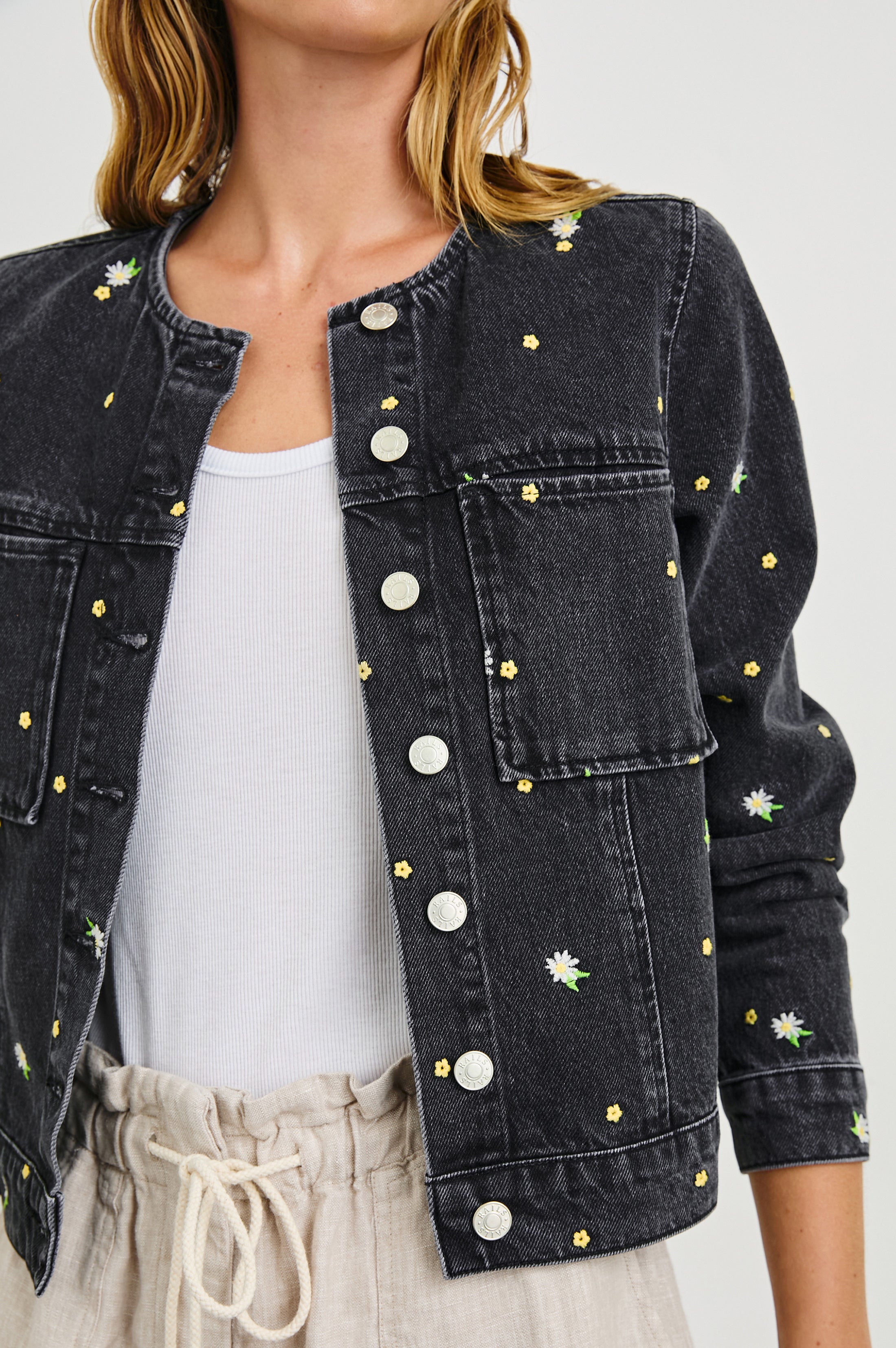 LIDO JACKET - ASH BLACK FLORAL – Rails