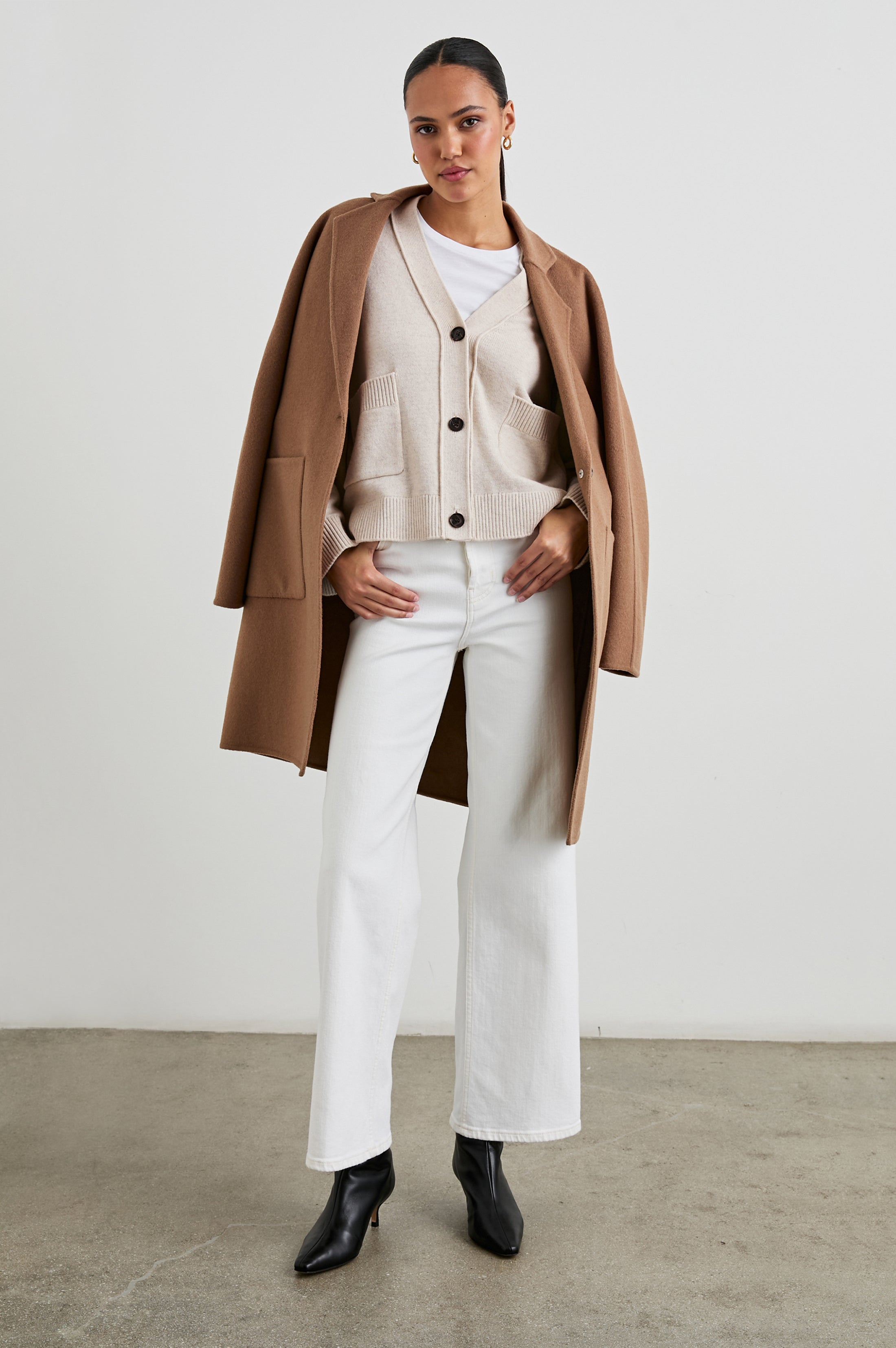 LINDI CARDIGAN - OATMEAL – Rails