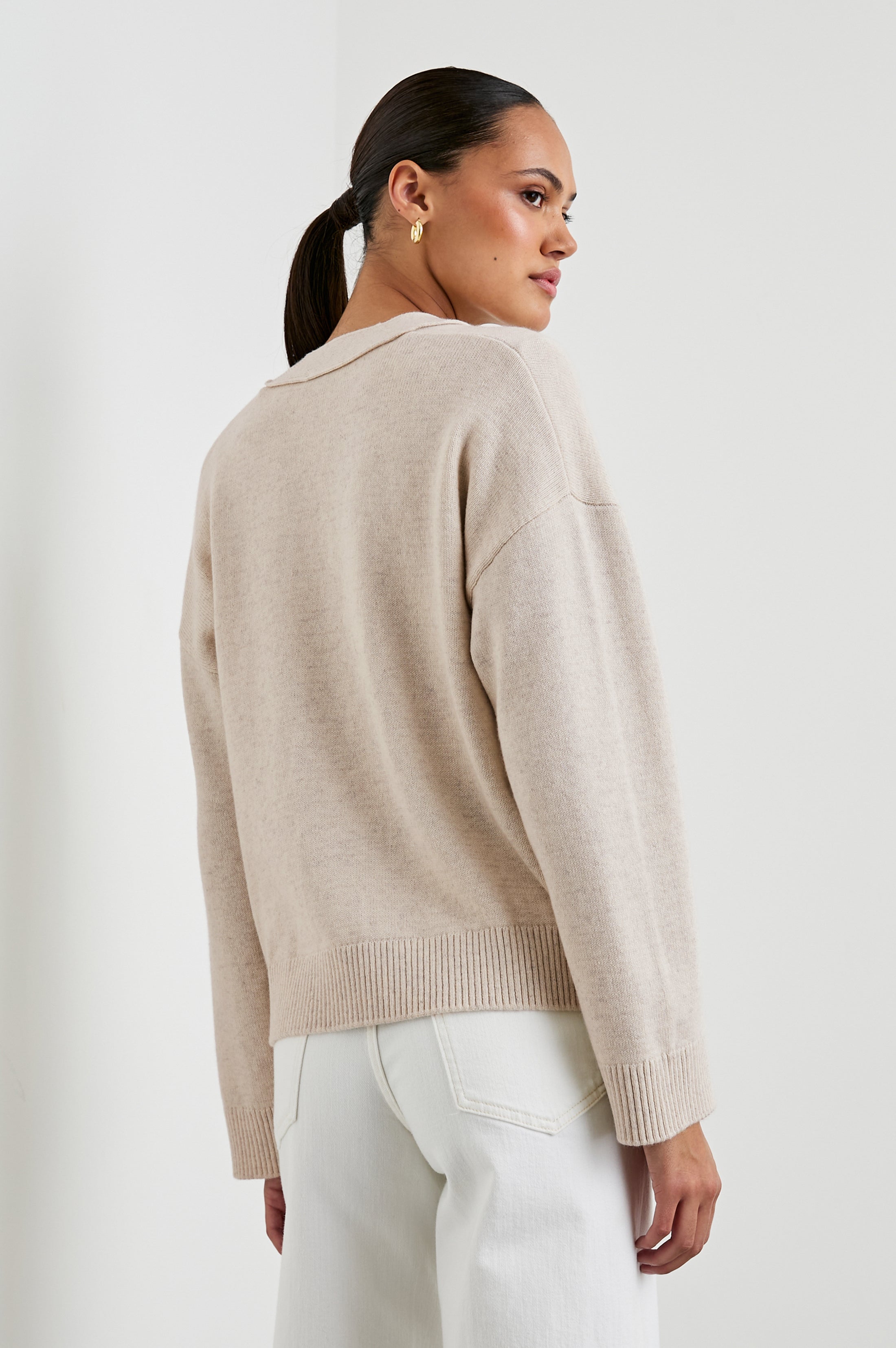 LINDI CARDIGAN - OATMEAL – Rails
