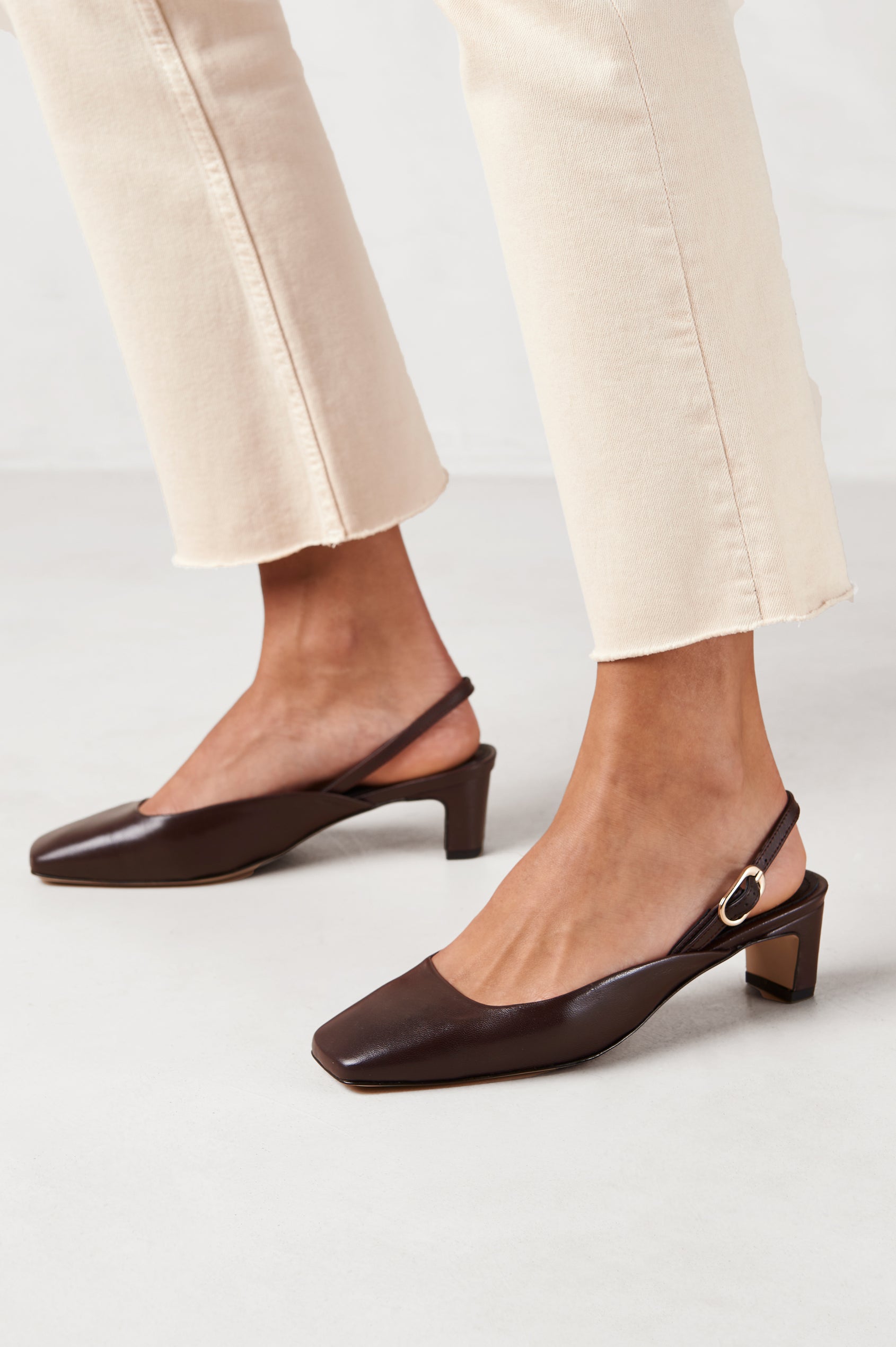 ALOHAS LINDY SLINGBACK - COFFEE BROWN