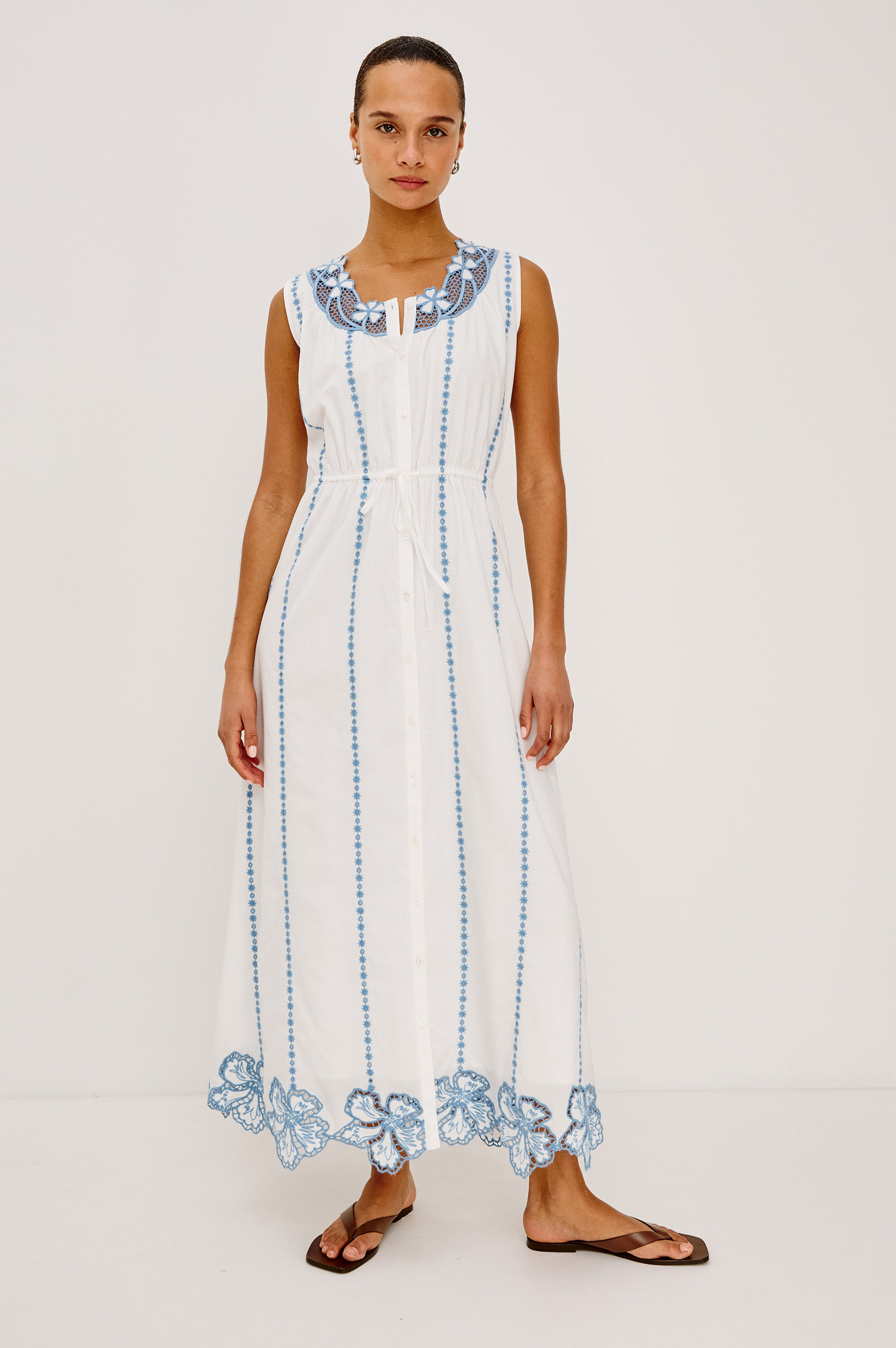 Rails Women's Lorina Embroidered Dress - White