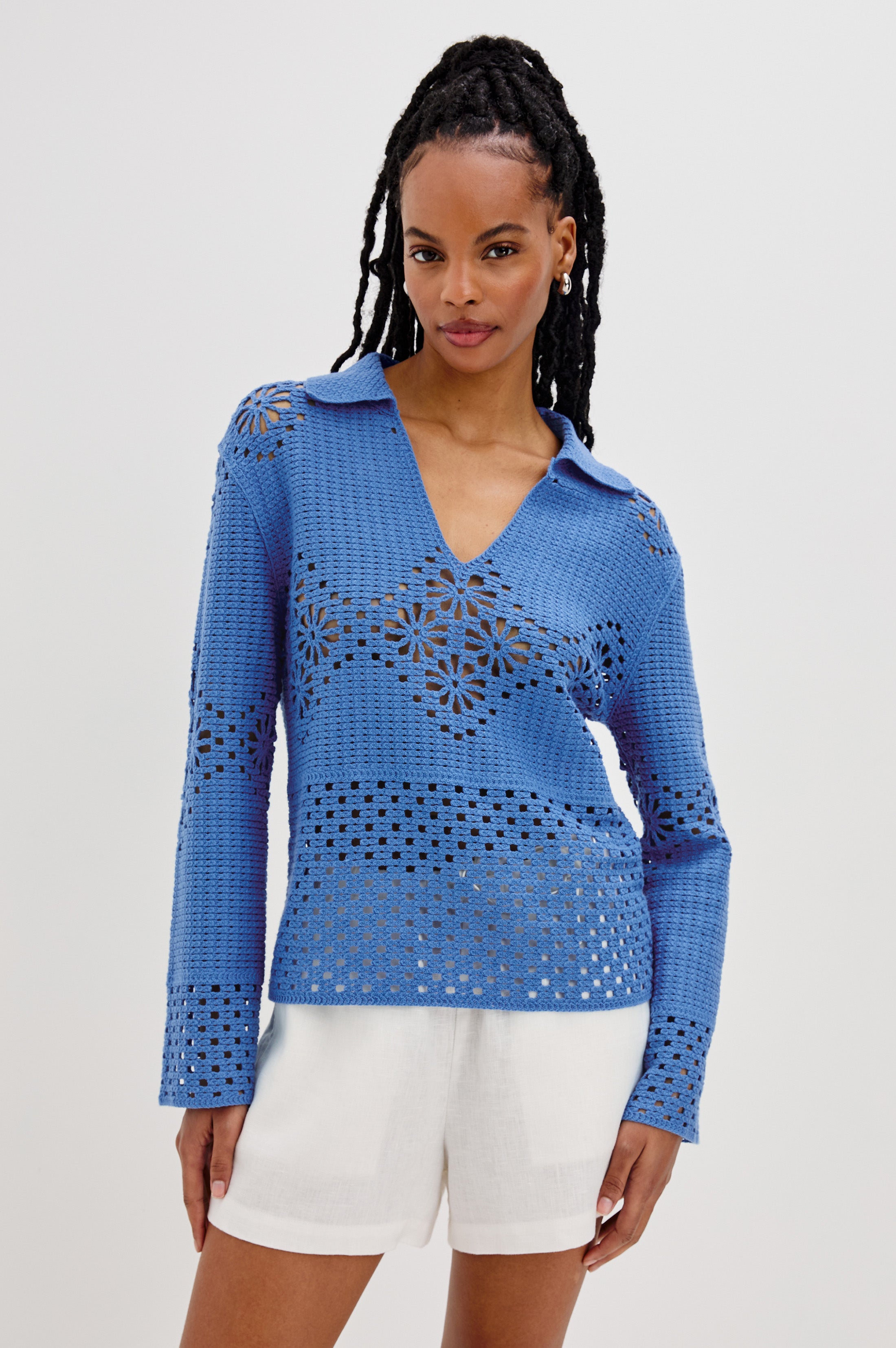 LOUIZA TOP - FRENCH BLUE – Rails