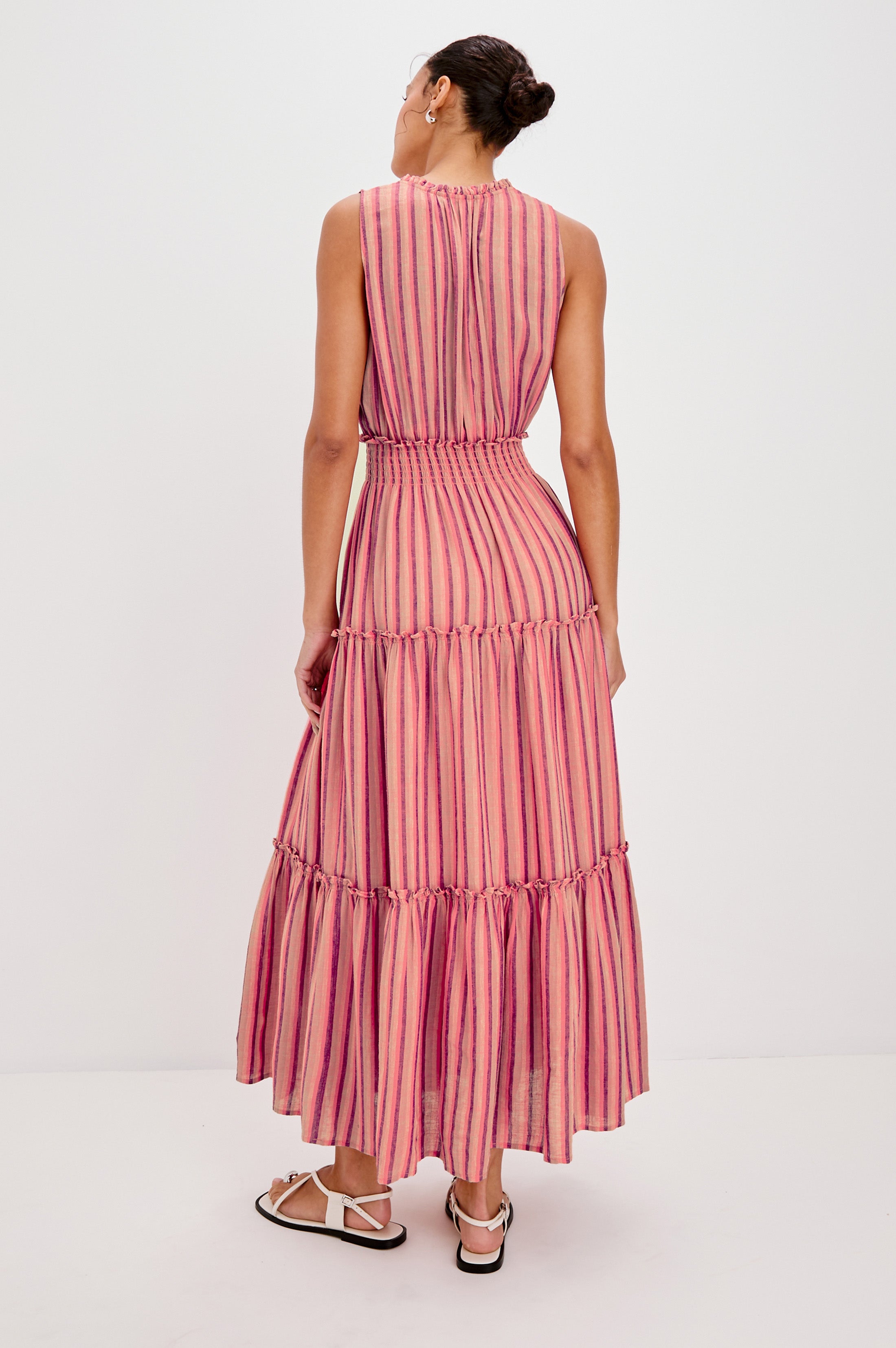 LOULOU DRESS - CABANA STRIPE – Rails