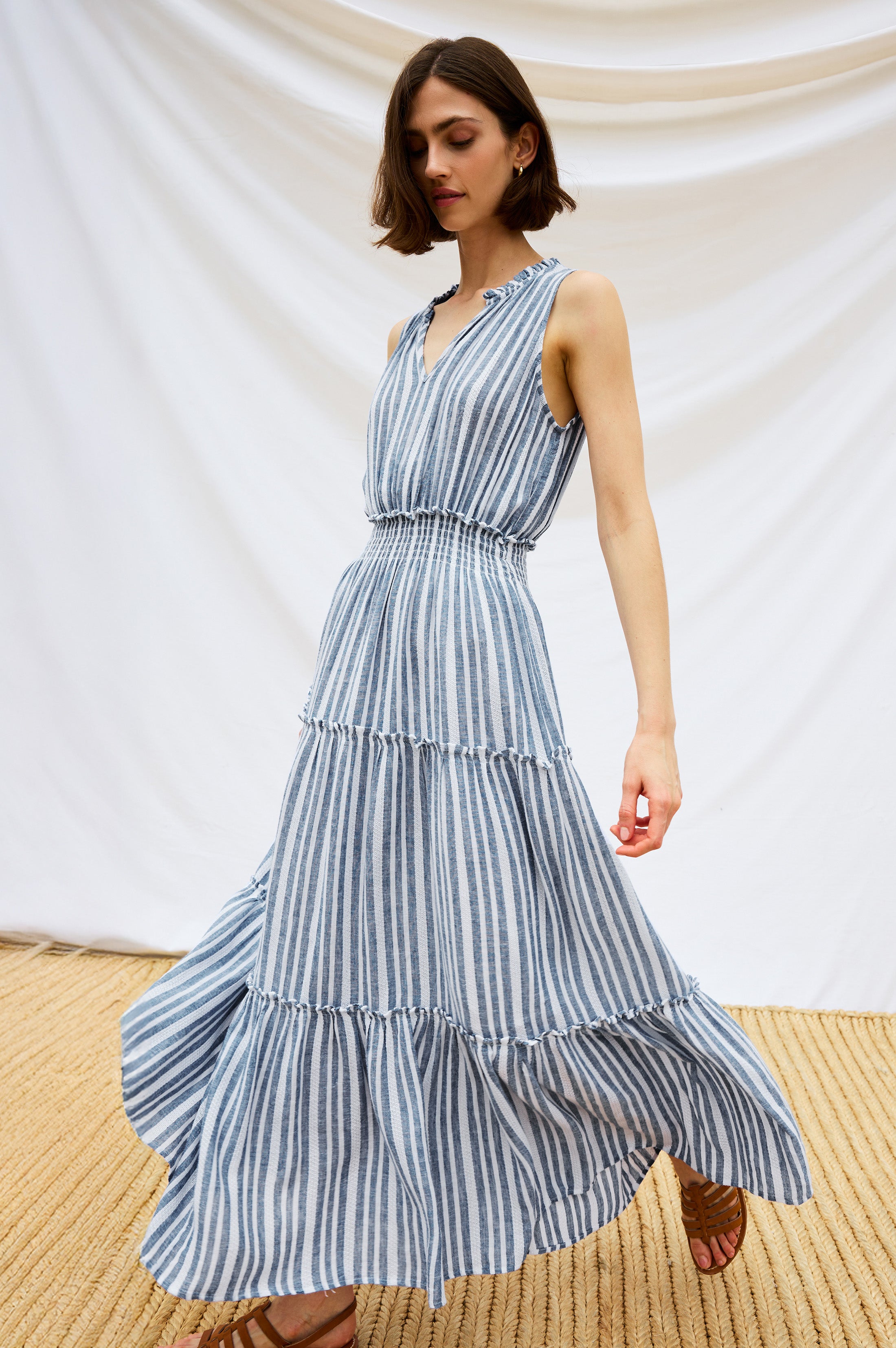 Rails Loulou Tiered Maxi Dress - Jalisco Stripe