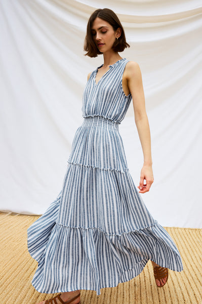 LOULOU DRESS - JALISCO STRIPE – Rails