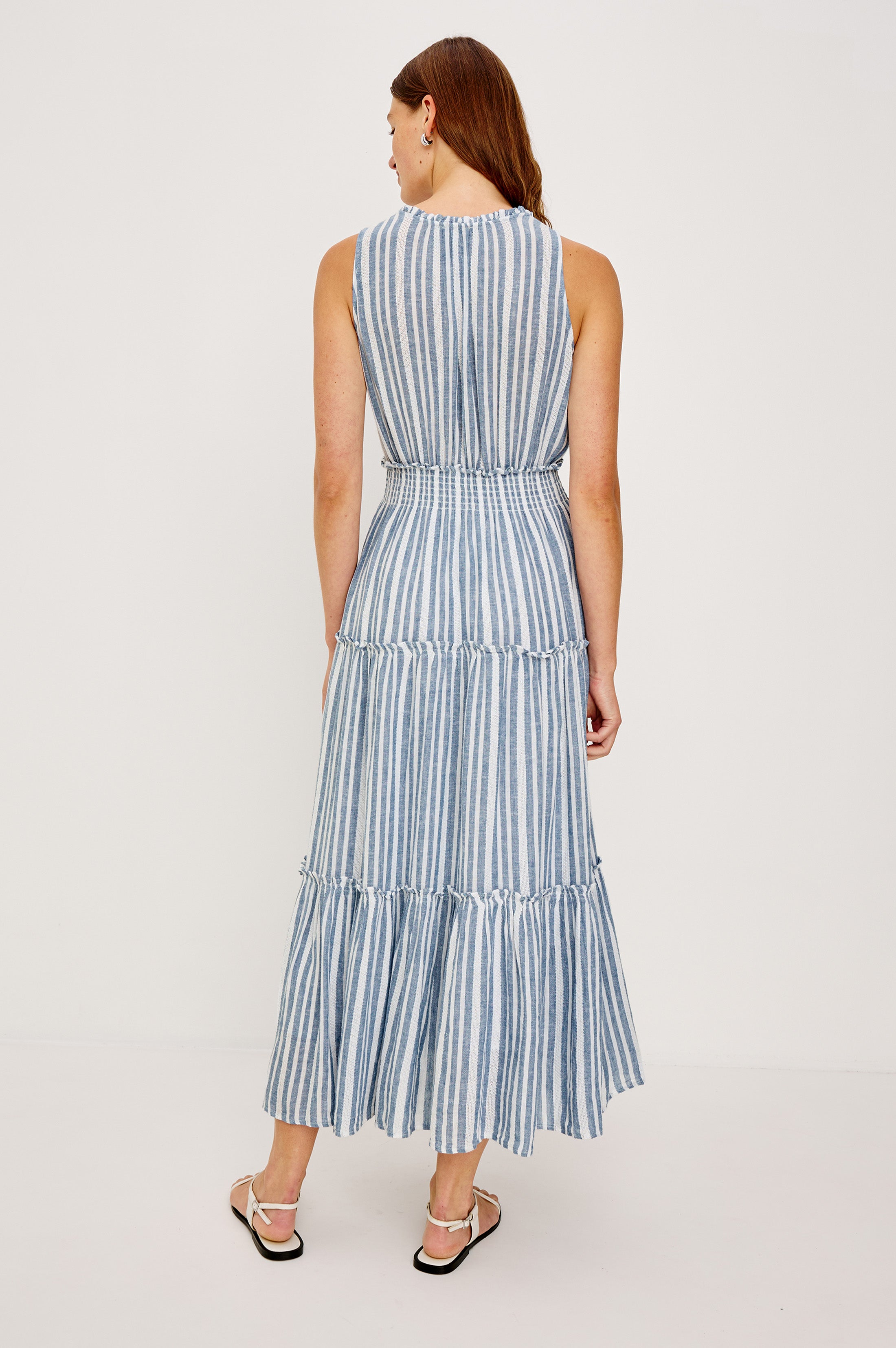 LOULOU DRESS - JALISCO STRIPE – Rails