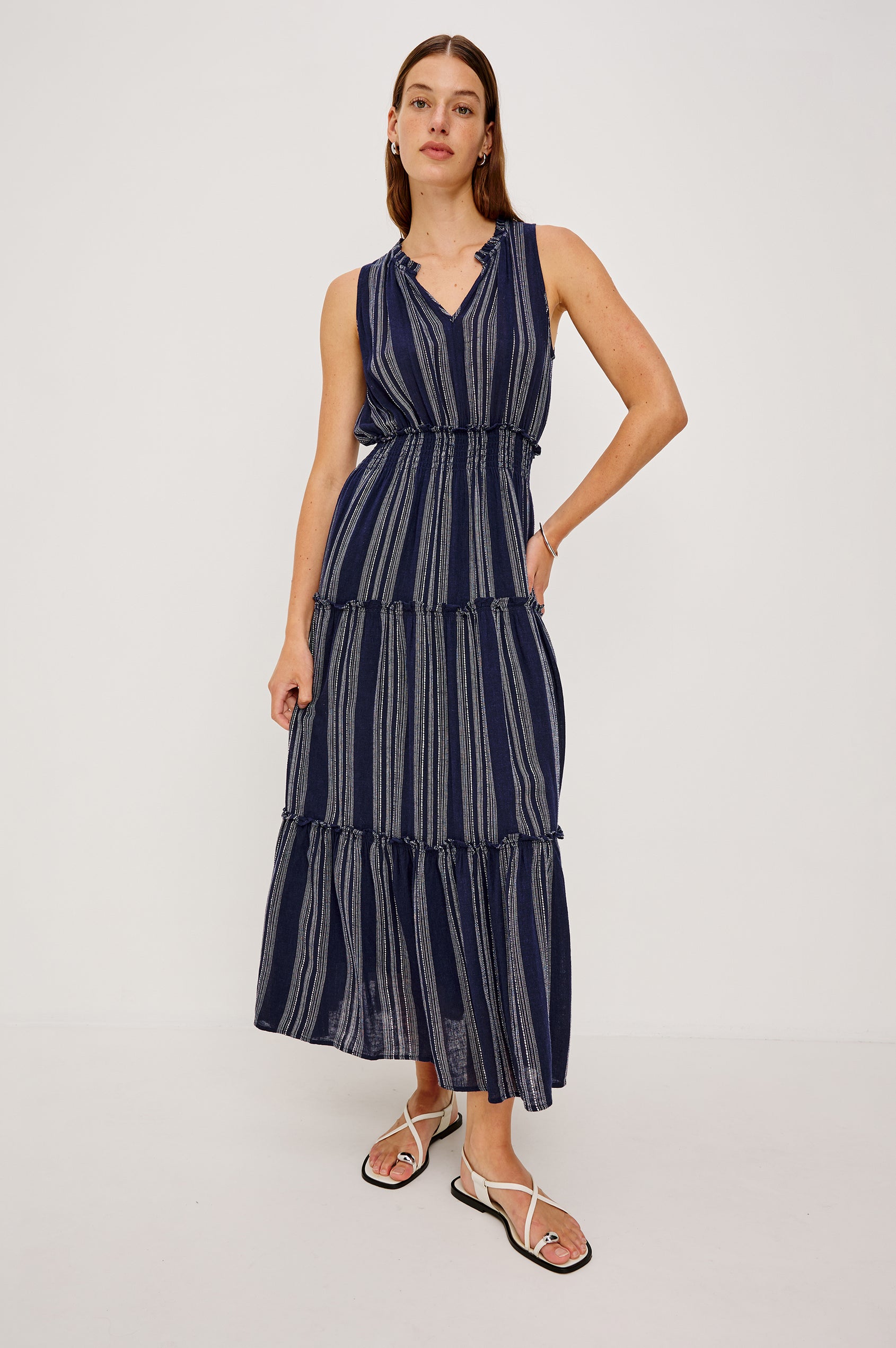 Rails | Loulou Dress - Magalia Stripe | Premium Linen | Size XS | Women's Dresses Rails | Loulou Dress - Magalia Stripe | Premium Linen | Size XS | Women's Dresses