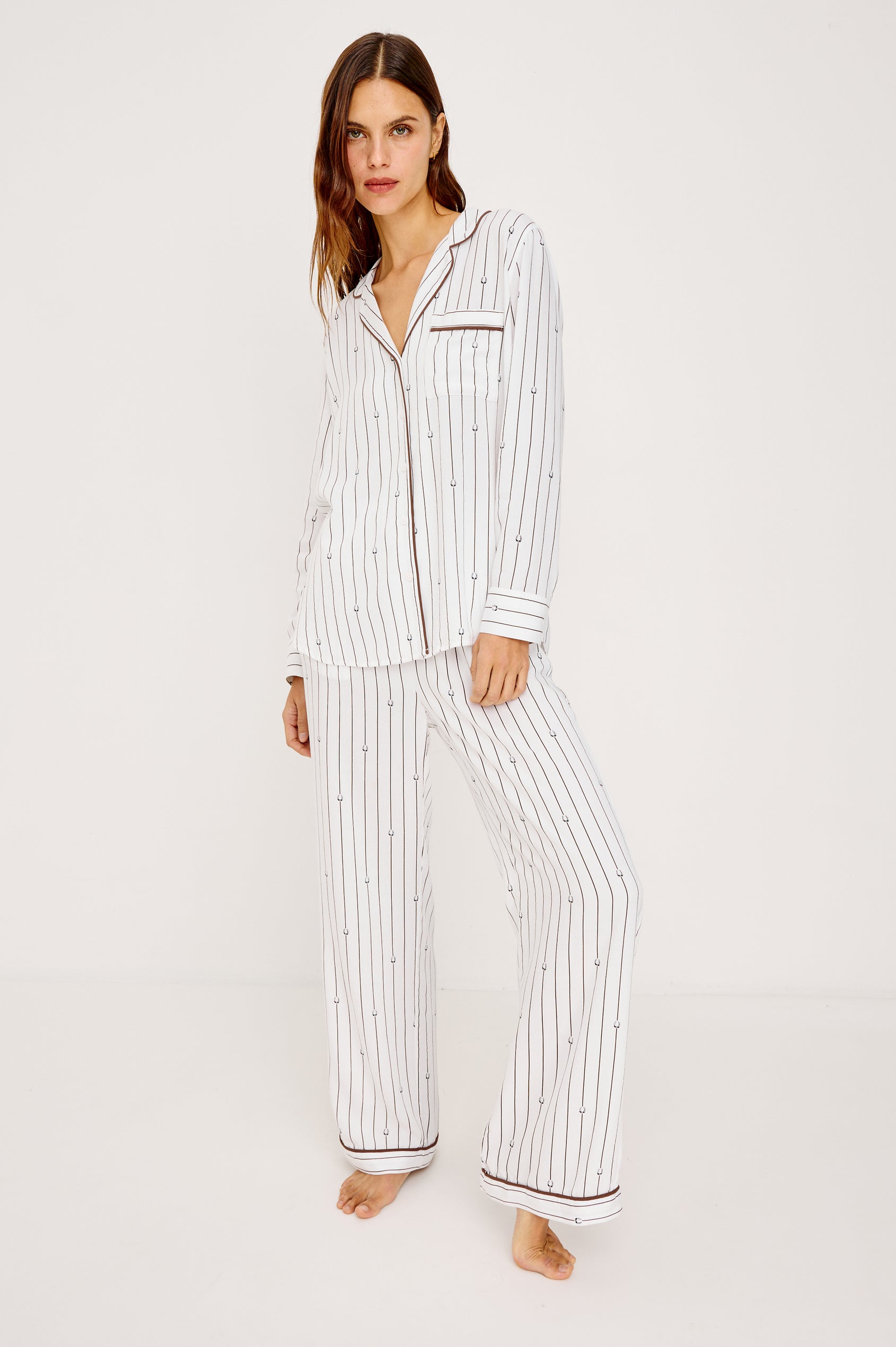 LUNA PAJAMA SET - STRIPED LUCKY HORSESHOES