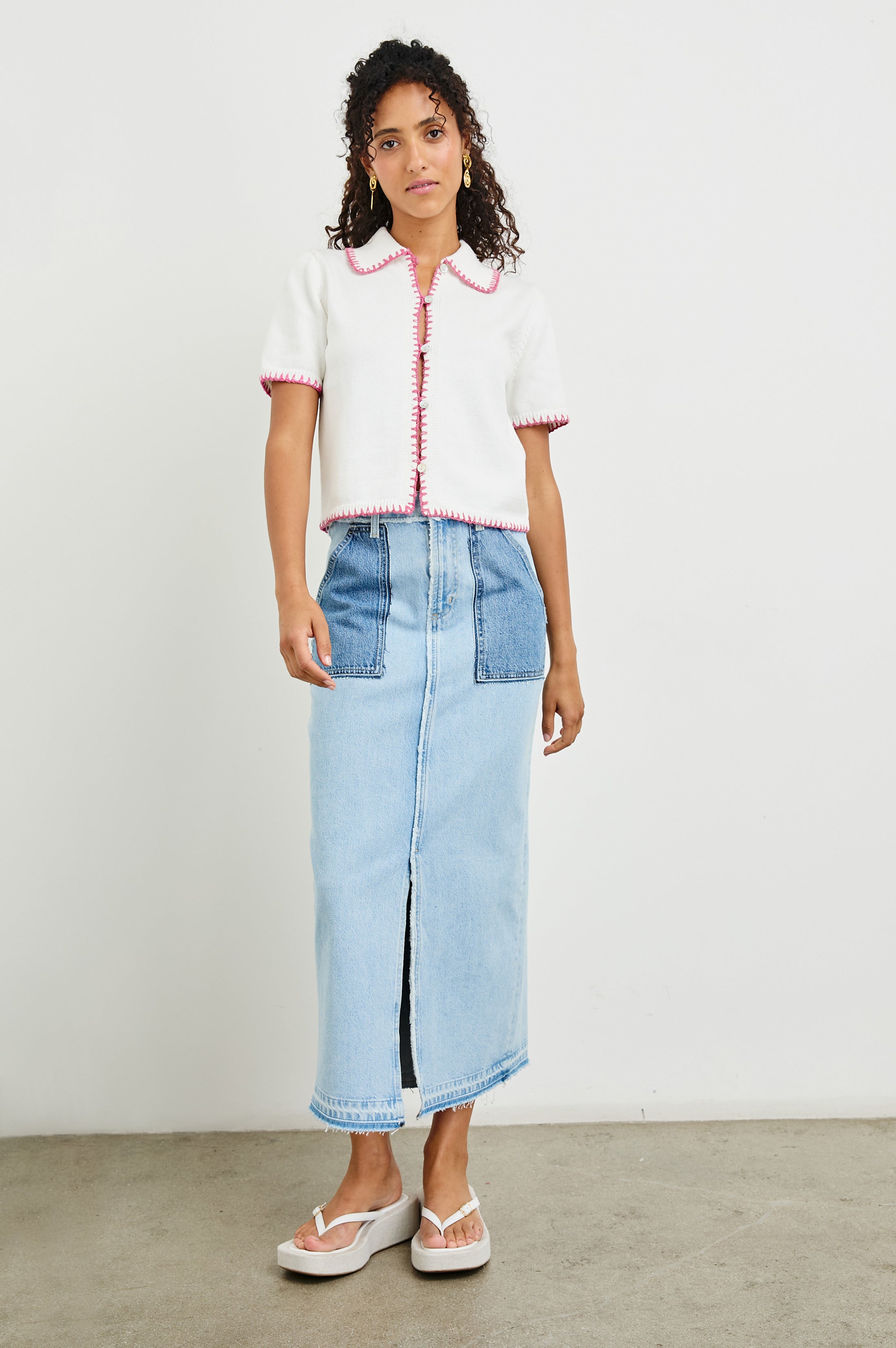 MALIAH TOP - IVORY HIBISCUS – Rails